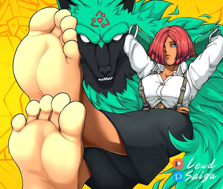 Giovanna foot from GG Strive (LewdSaiga)