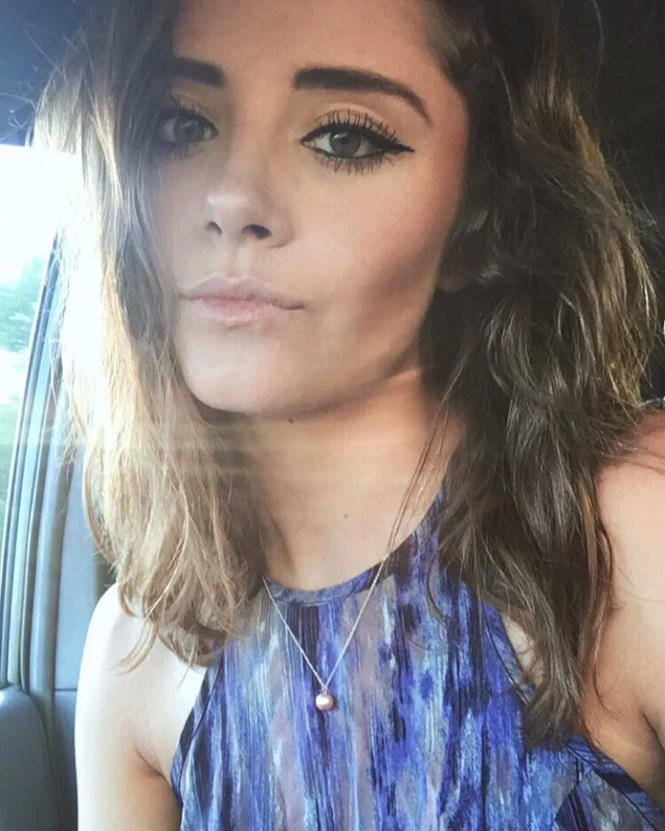 Girl taking a Car Selfie