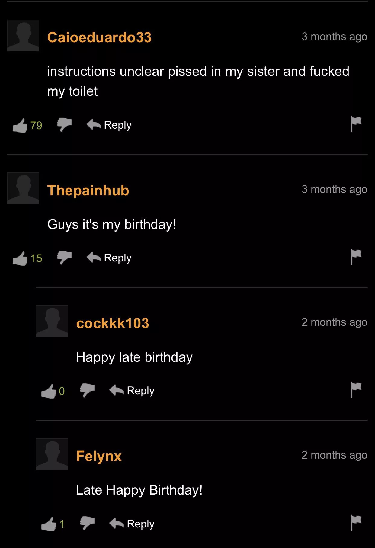 Give this man a happy late birthday