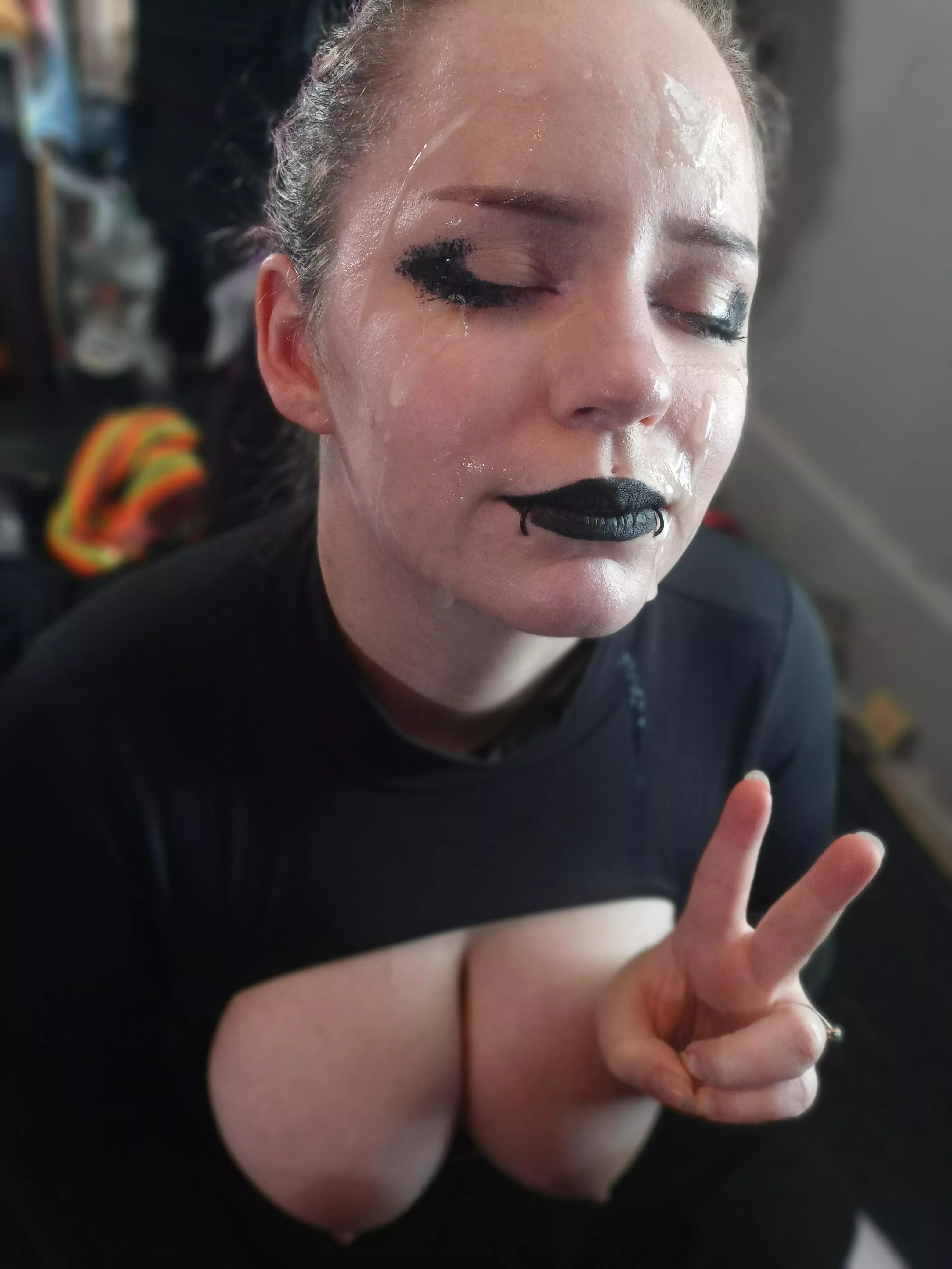 Glazed like a goth donut!