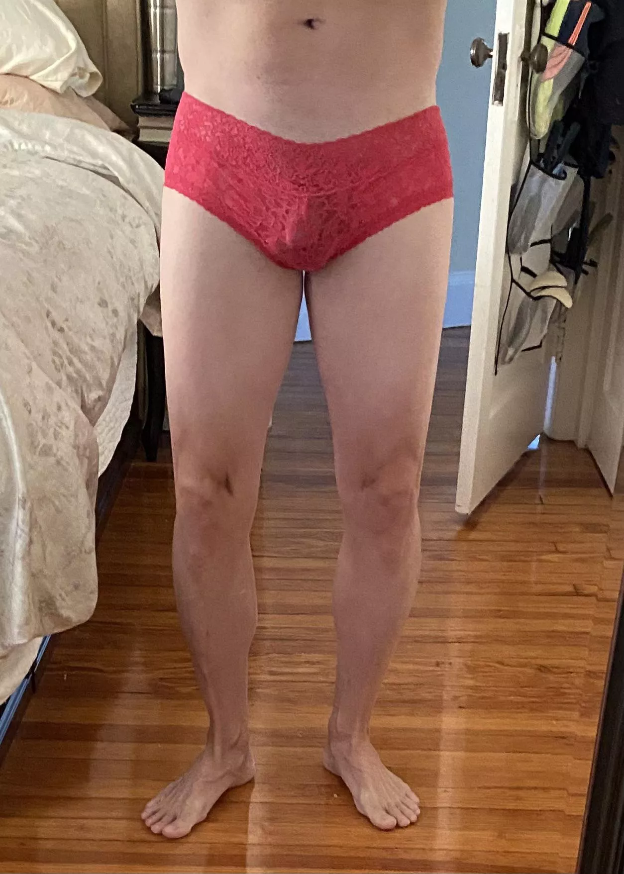 Gonna wear these to work today. First time out in panties.