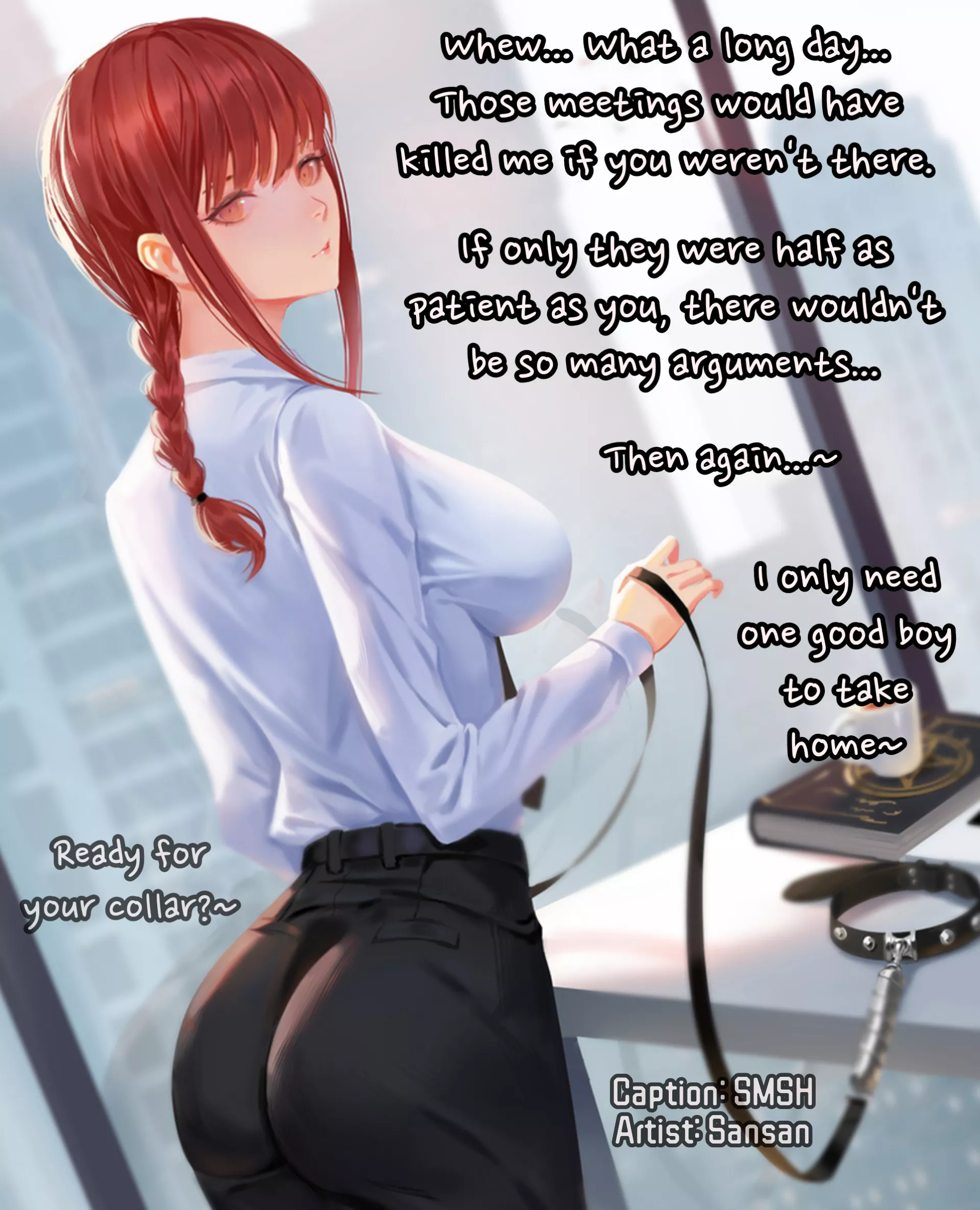 Good Boy At The Office [Office Lady] [Fdom] [Leash & Collar] [Good Boy] [Matriarch] [Walk You Home] [Artist: Sansan]