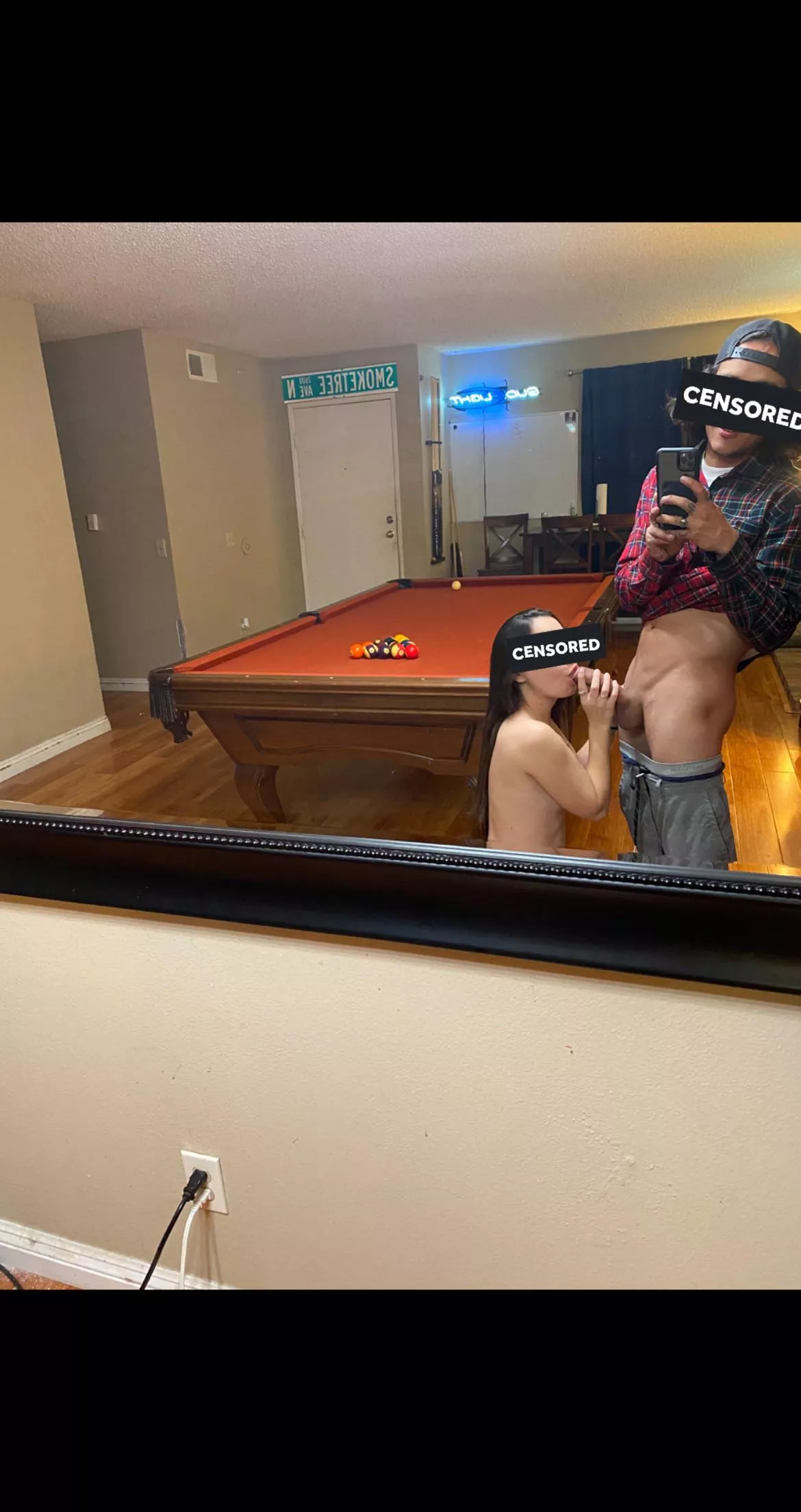 Got him to fuck me on the pool table while my parents were out eating dinner 😍🤤