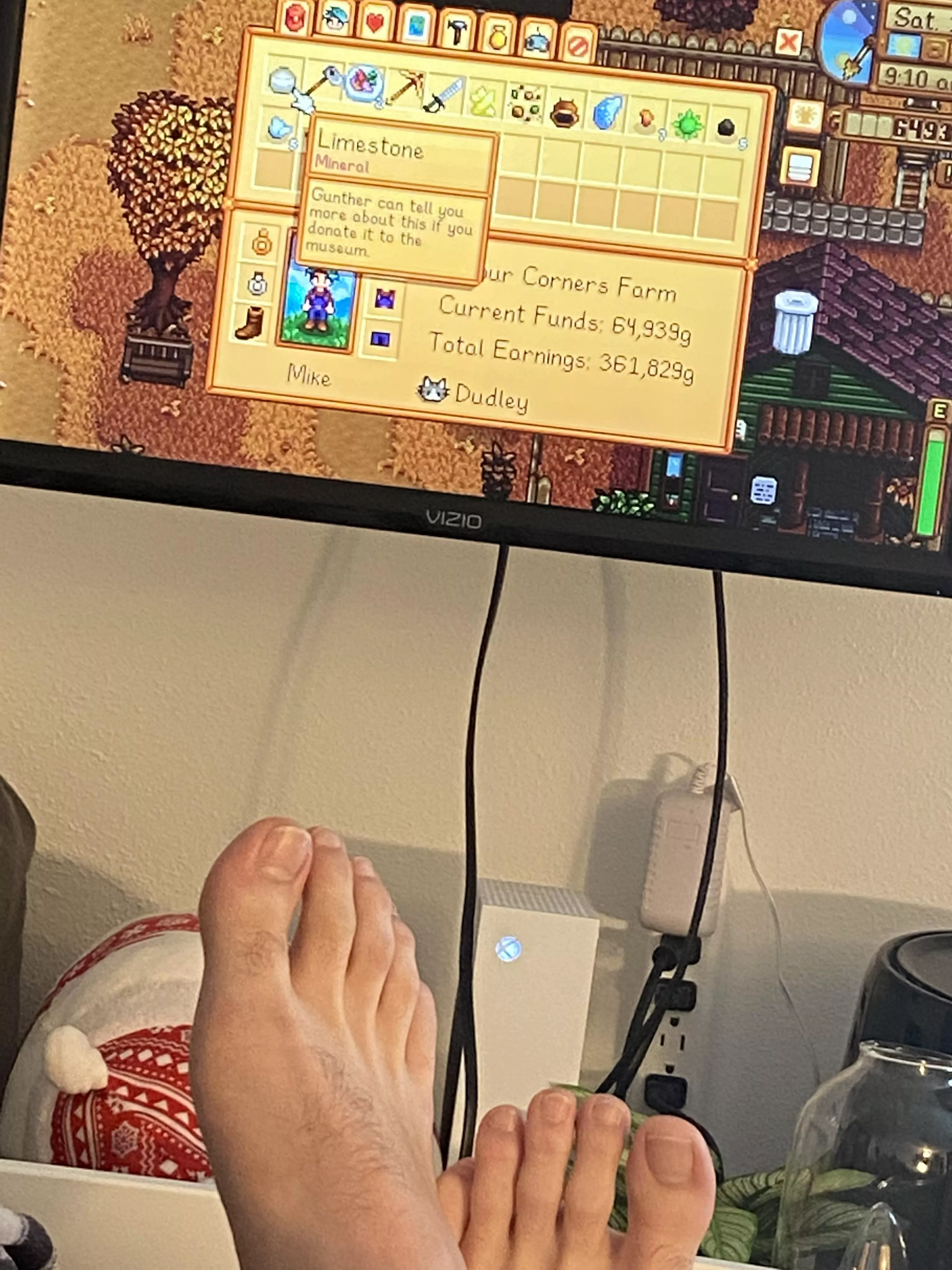 Got my toes out while playing video games 😜