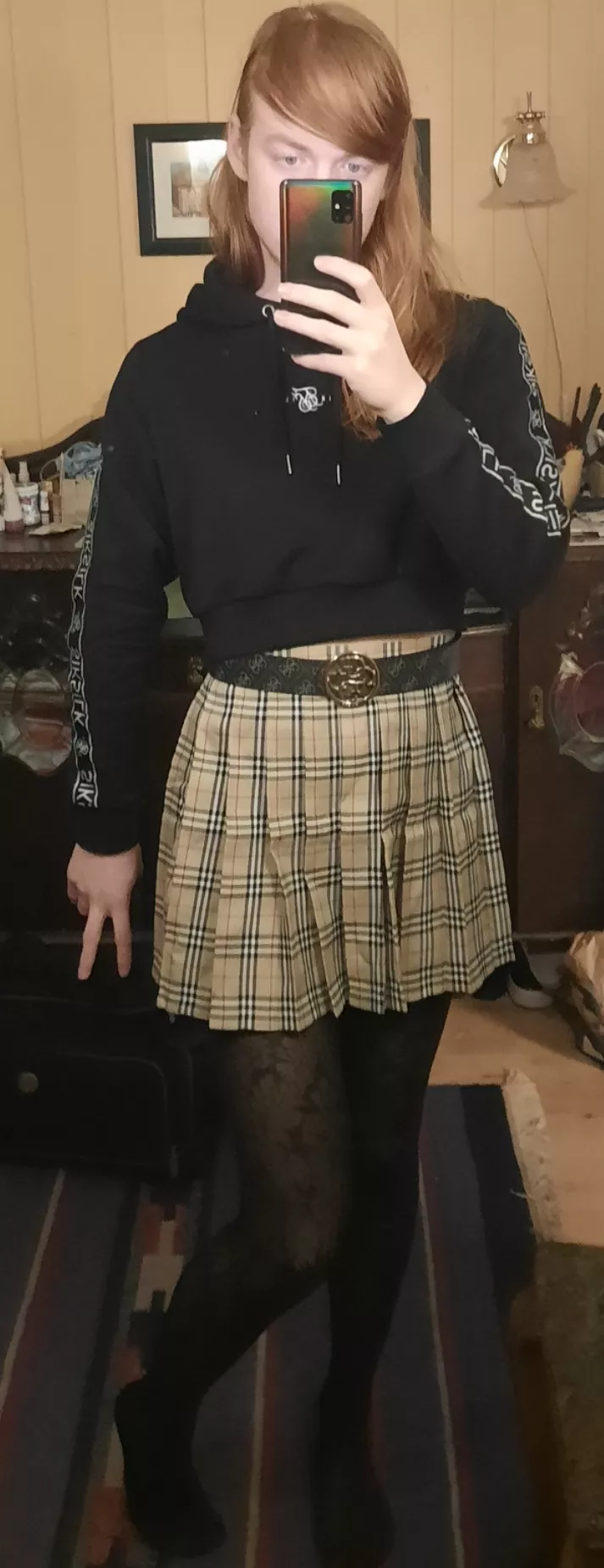 Got myself a burberry skirt 🥰