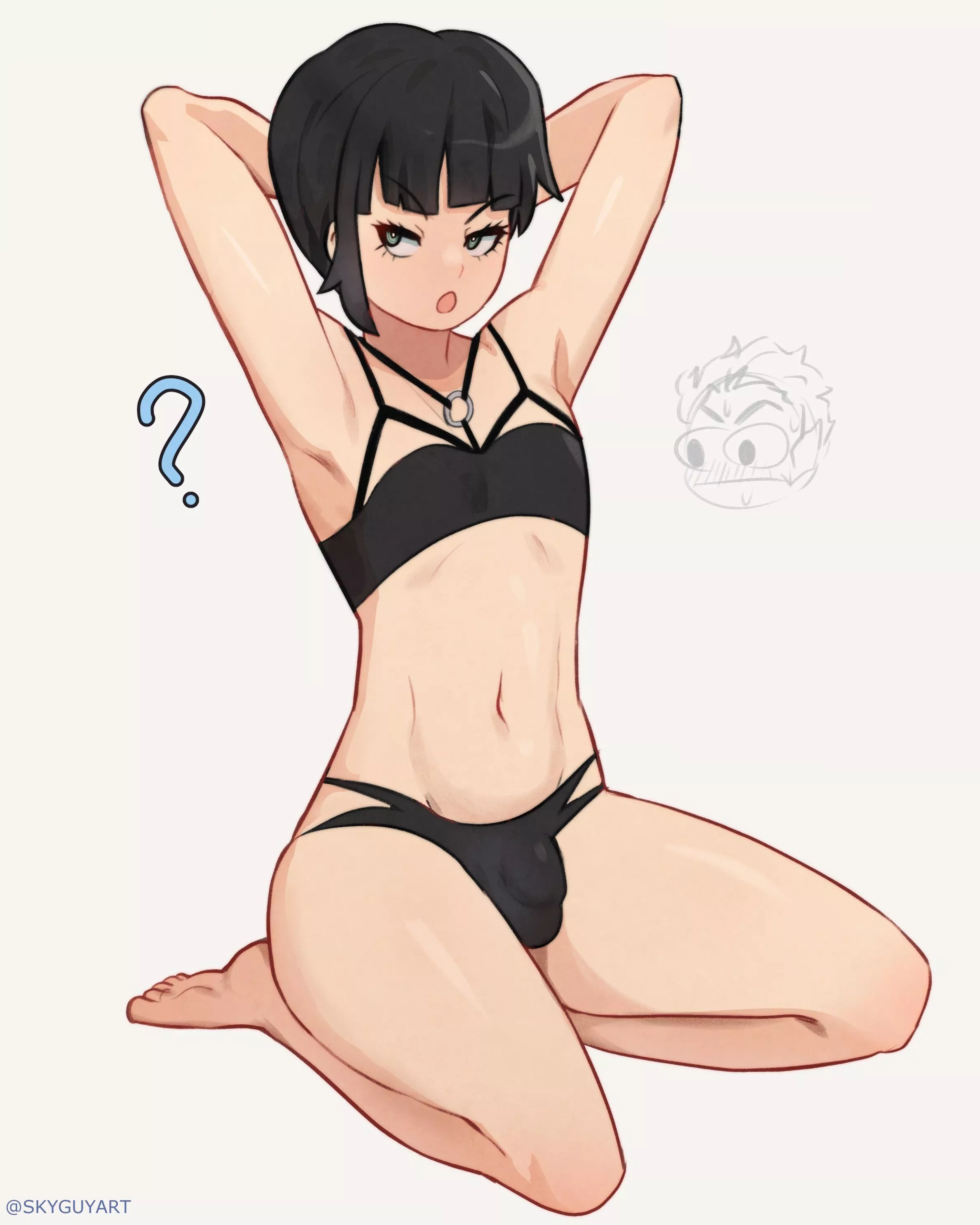 gothy swimsuit (SkyGuyArt)