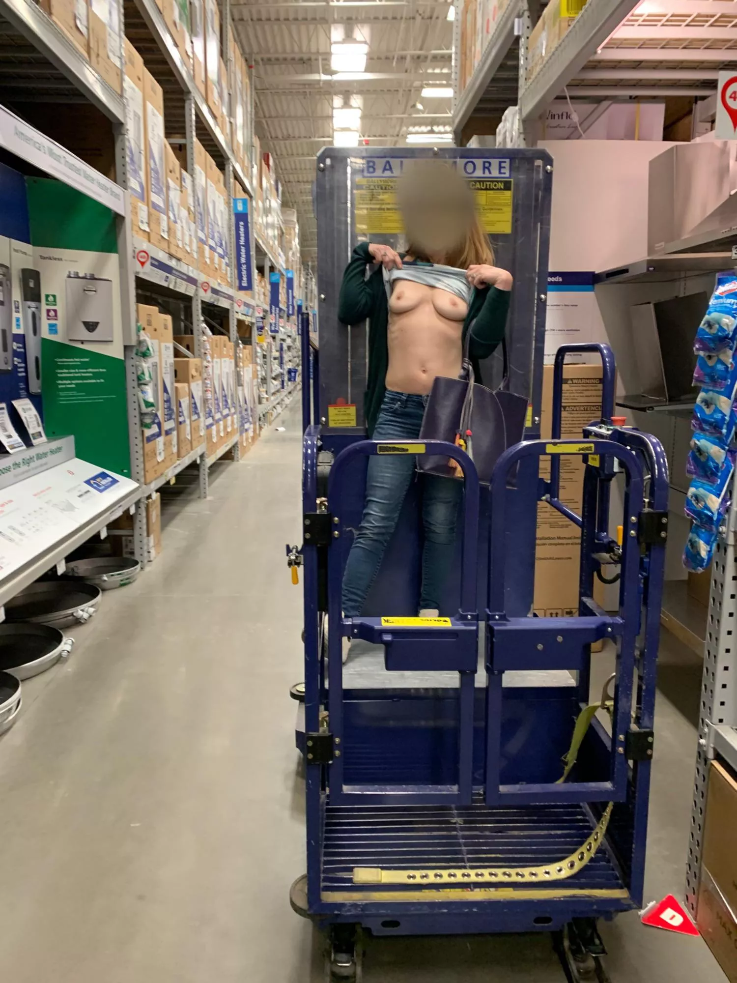 Gotta get up high at Loweâ€™s for everyone to get a look