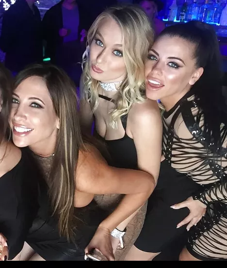 Grabbing ass at the club