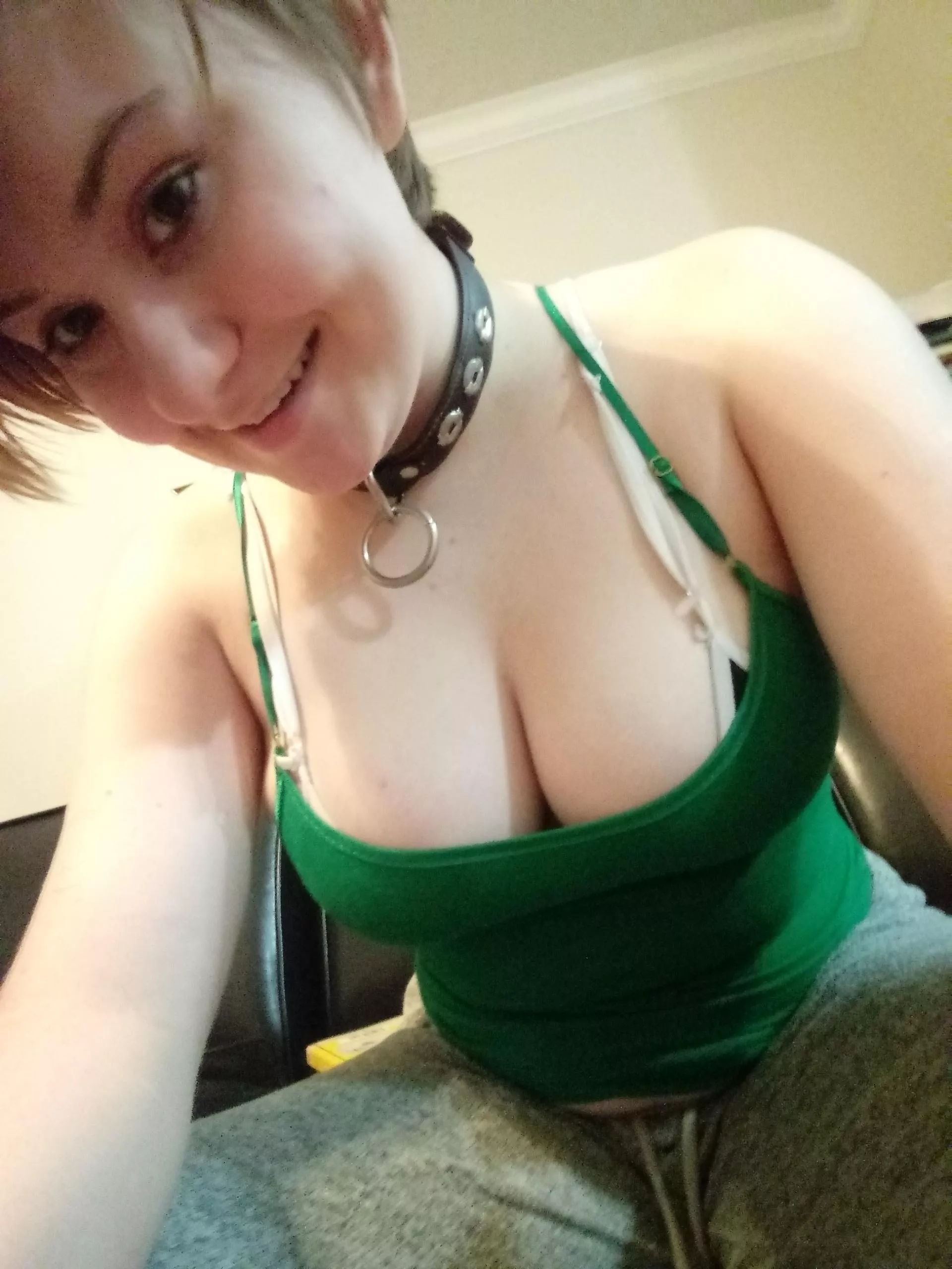 Green tank top