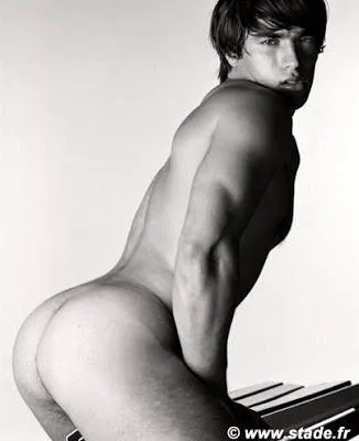 Gregoire Couturier. Rugby player posing naked for Dieux Du Stade calendar 2003.