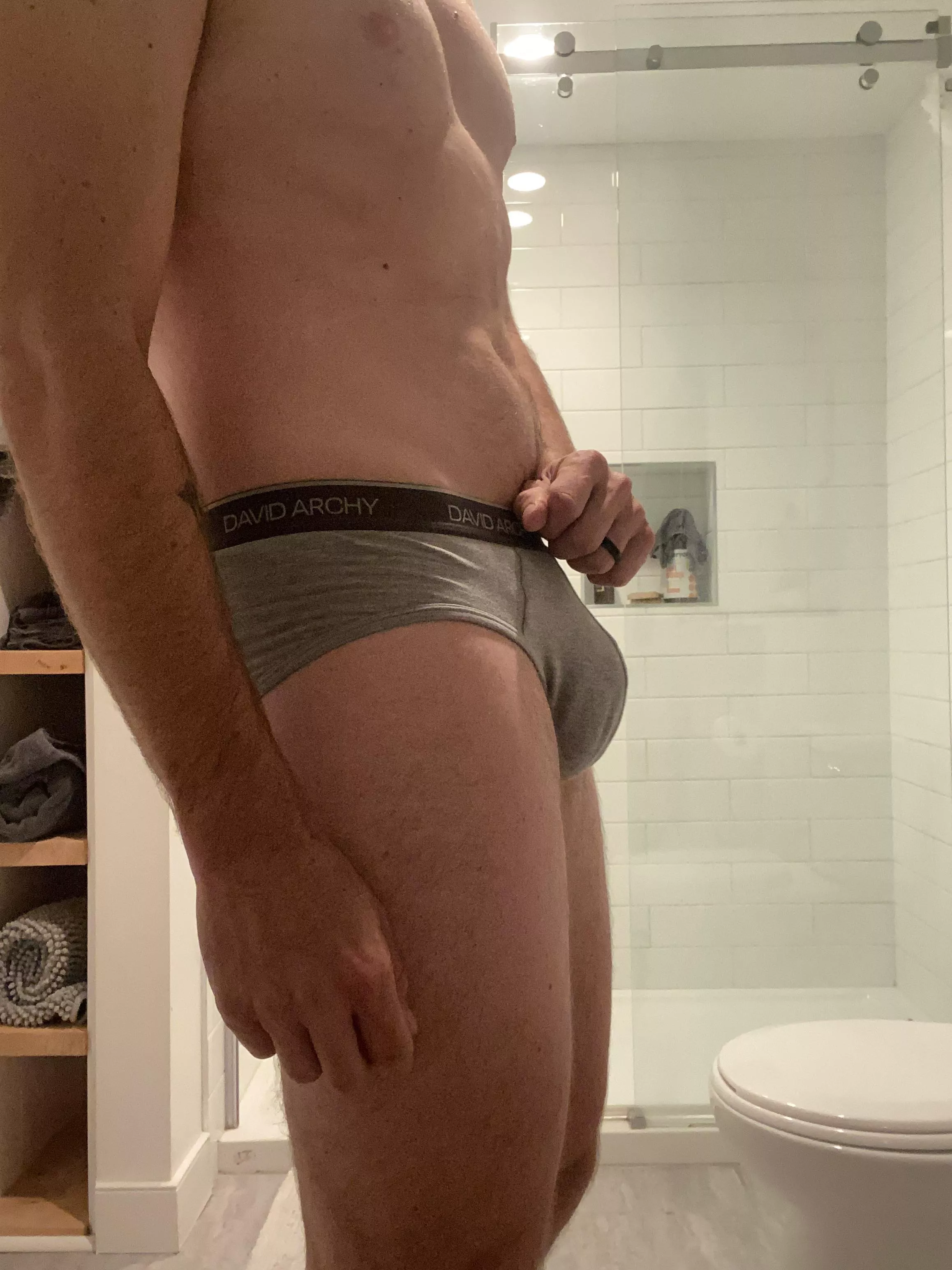 grey briefs