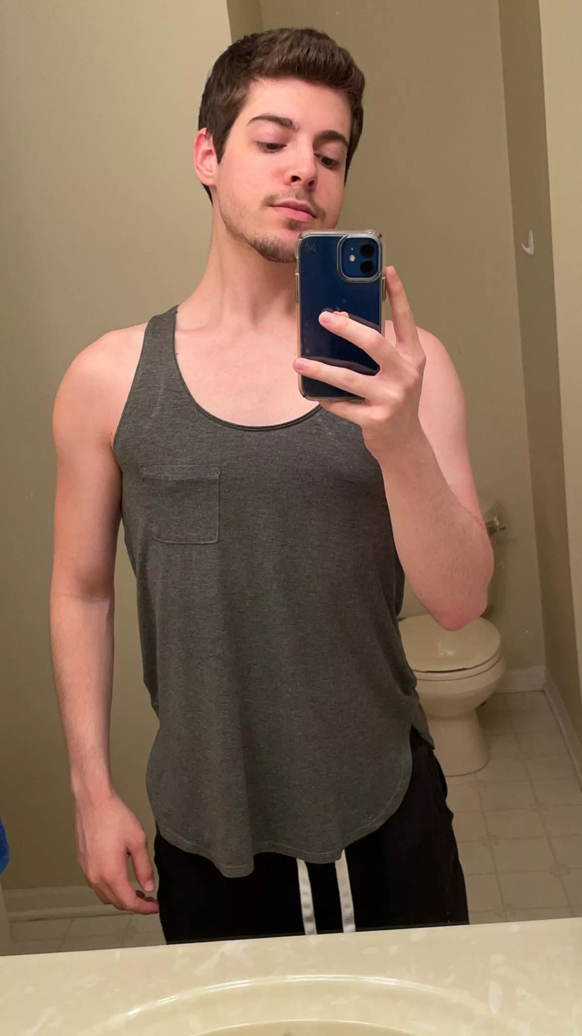 Grey is my favorite tank top color