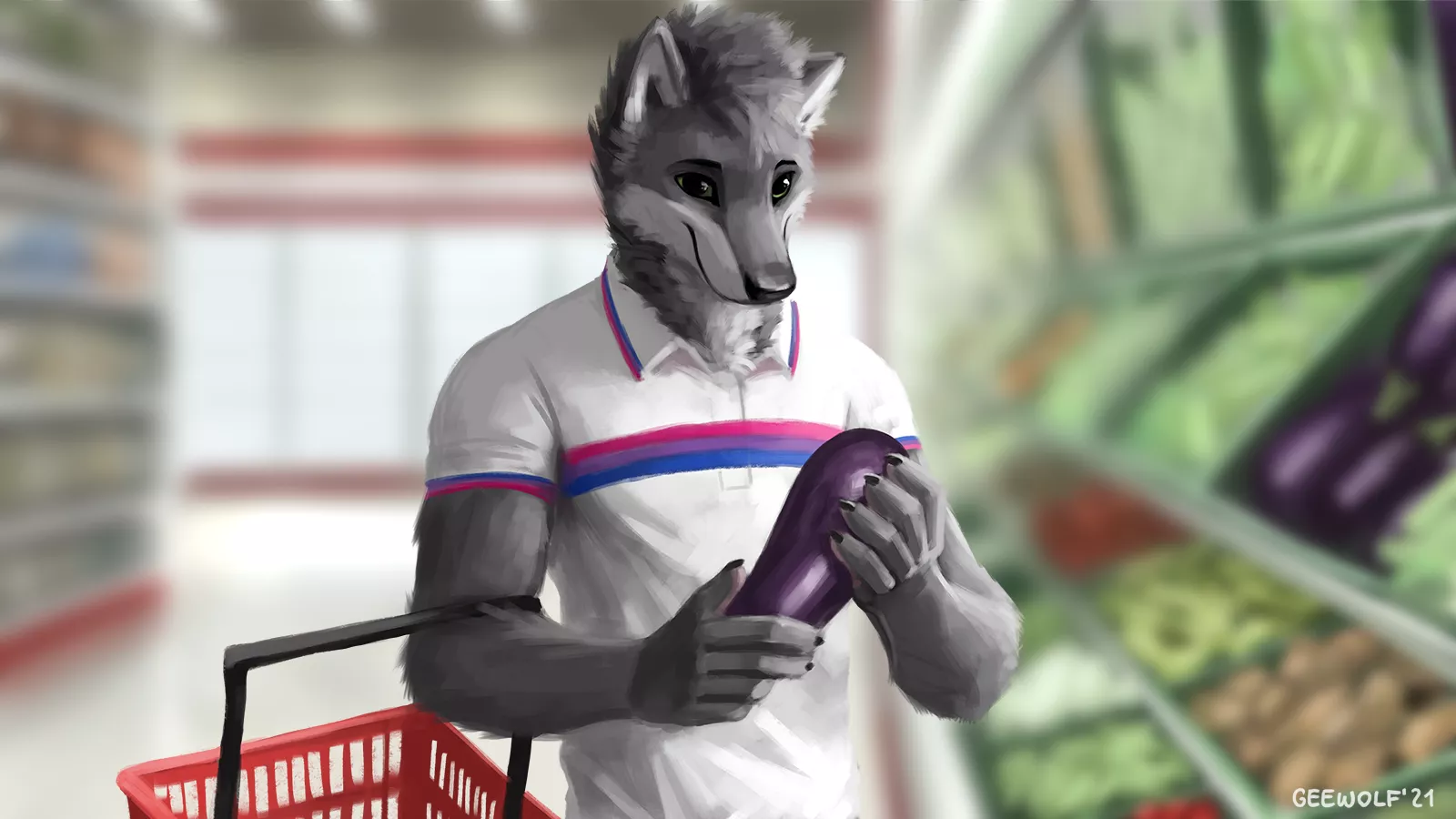 Groceries are fun :3 (by me for GhostWolf)