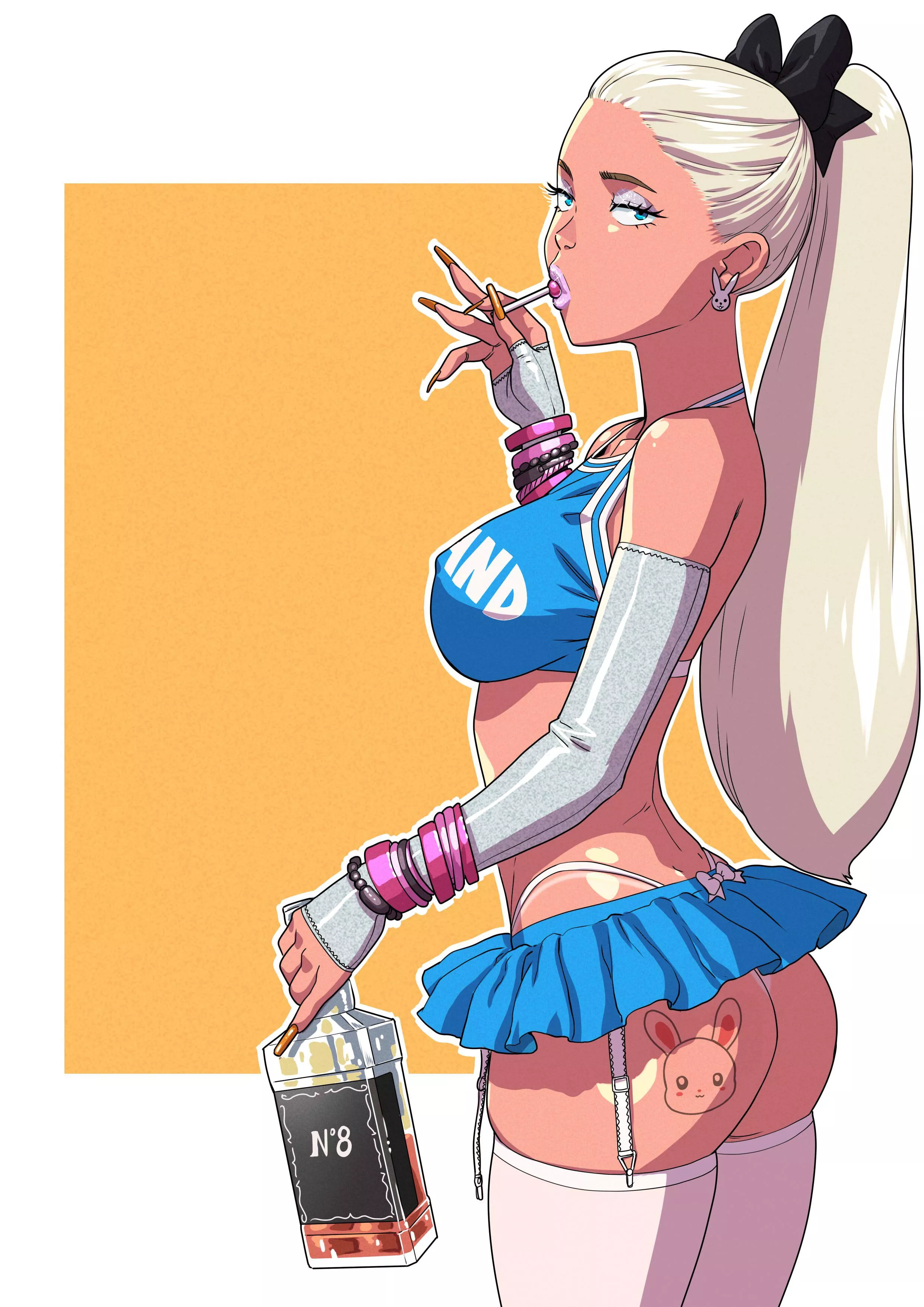 Gyaru Alice. (Art by Tekuho)