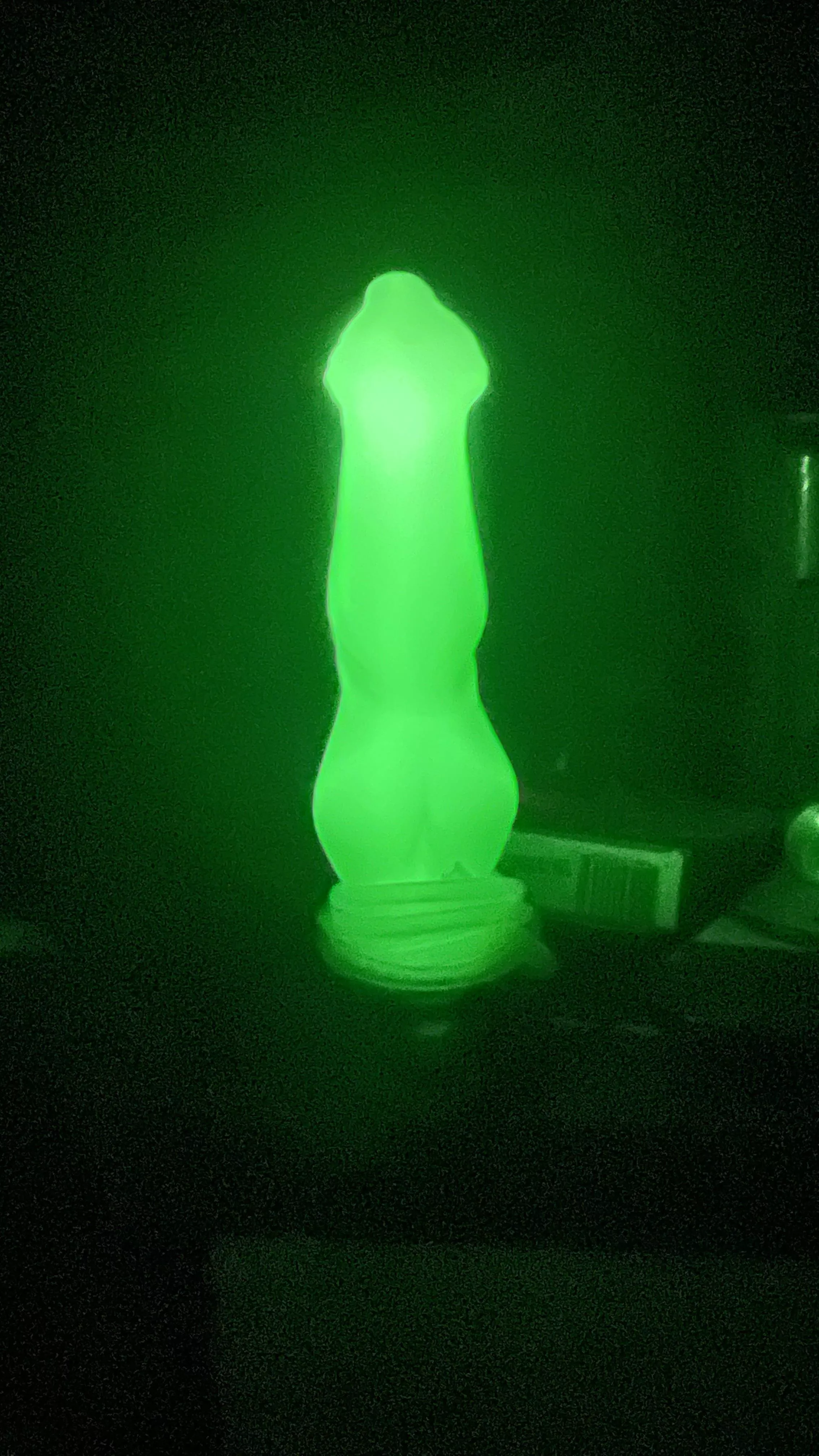 Had no idea It Glowed in the Dark when I bought it. Iâ€™m having to much fun waving Roland around like a lightsaber.