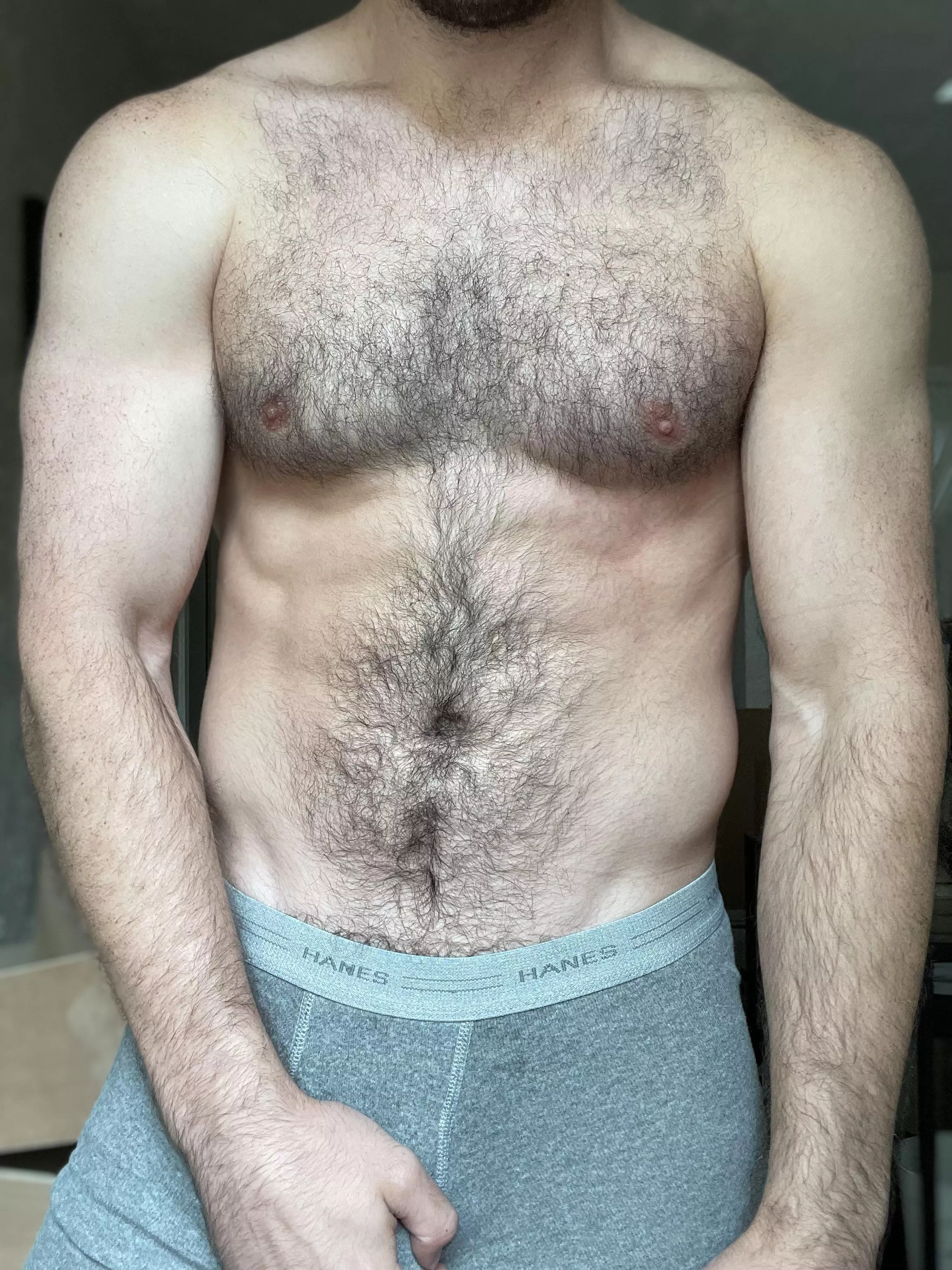 Hairy chests are perfect for cuddling on rainy days I promise