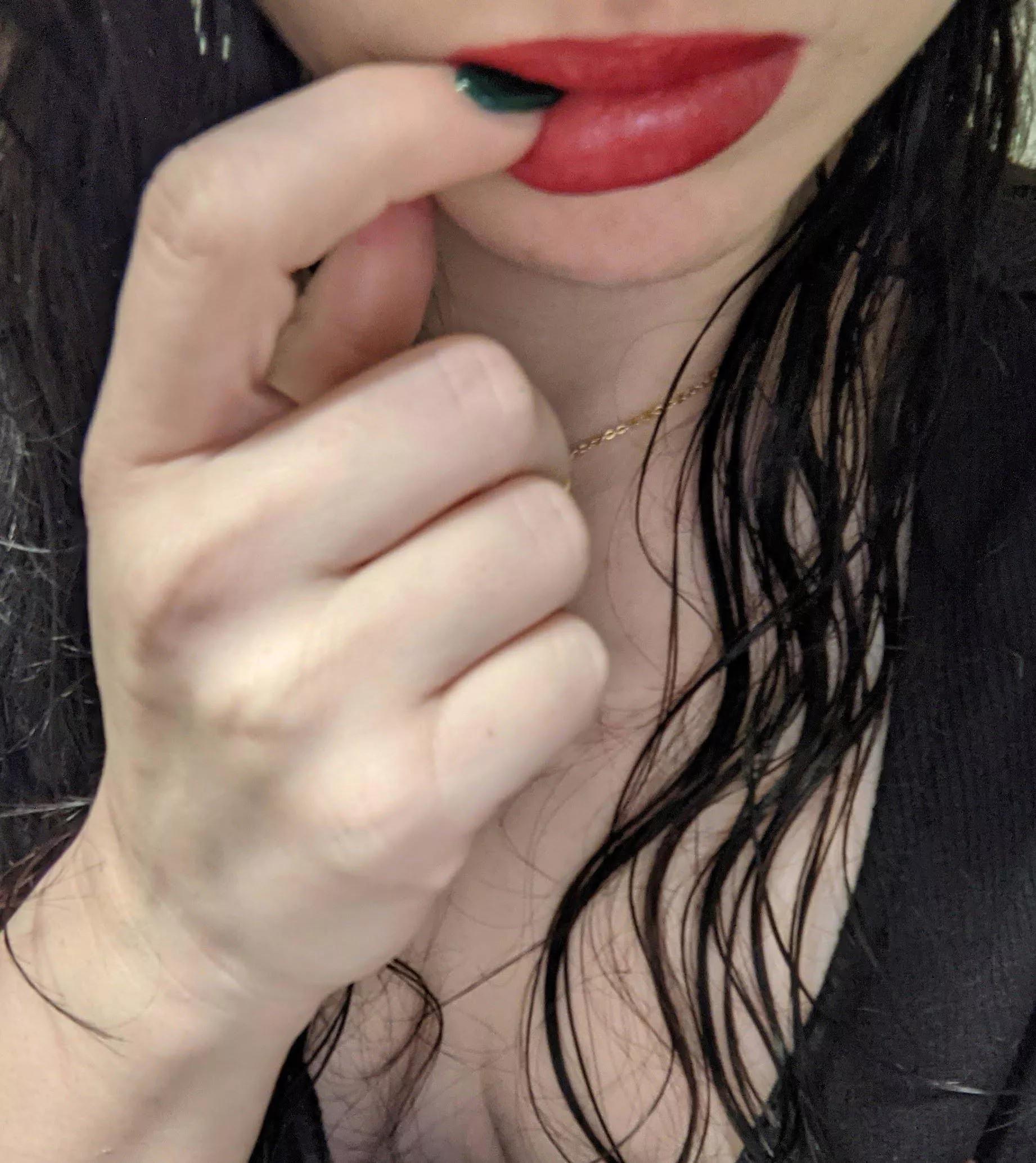 Half nail half lip bite? :)