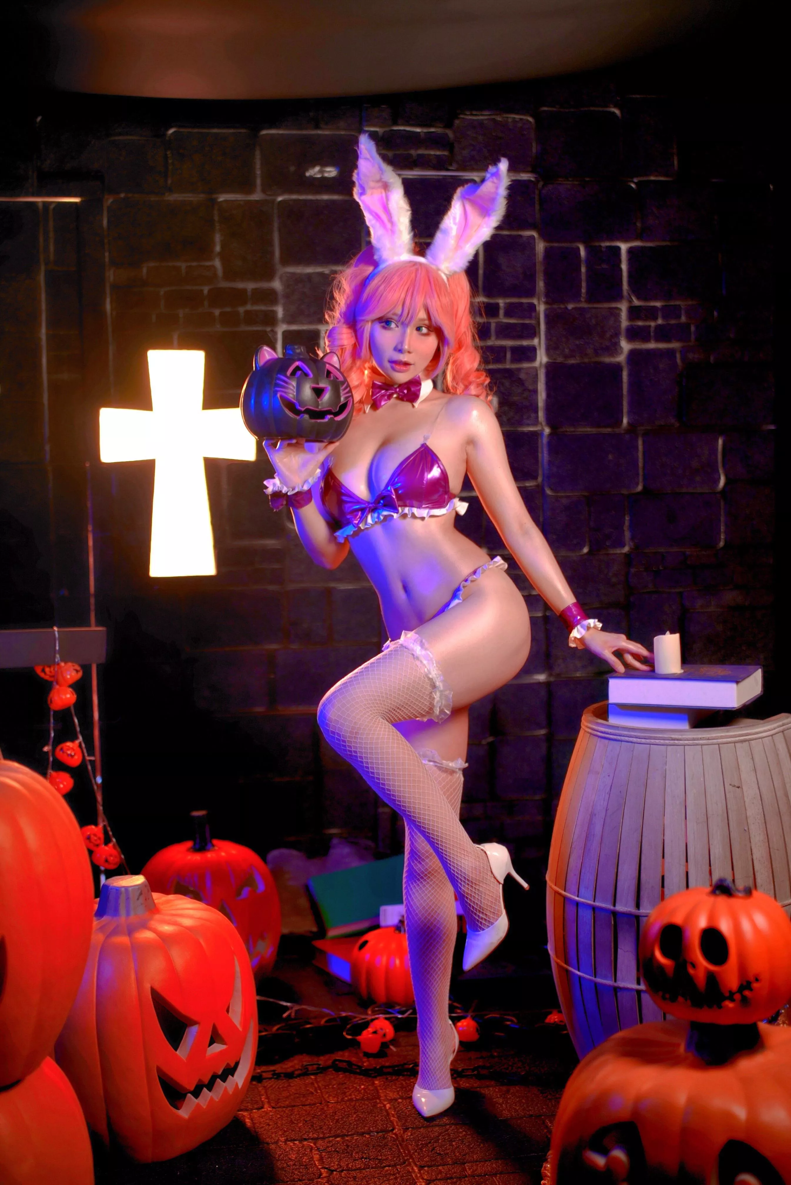 Halloween bunny cosplay