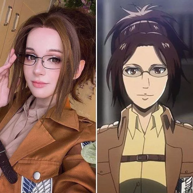 Hange Zoe from Attack on Titan cosplay by mk_ays