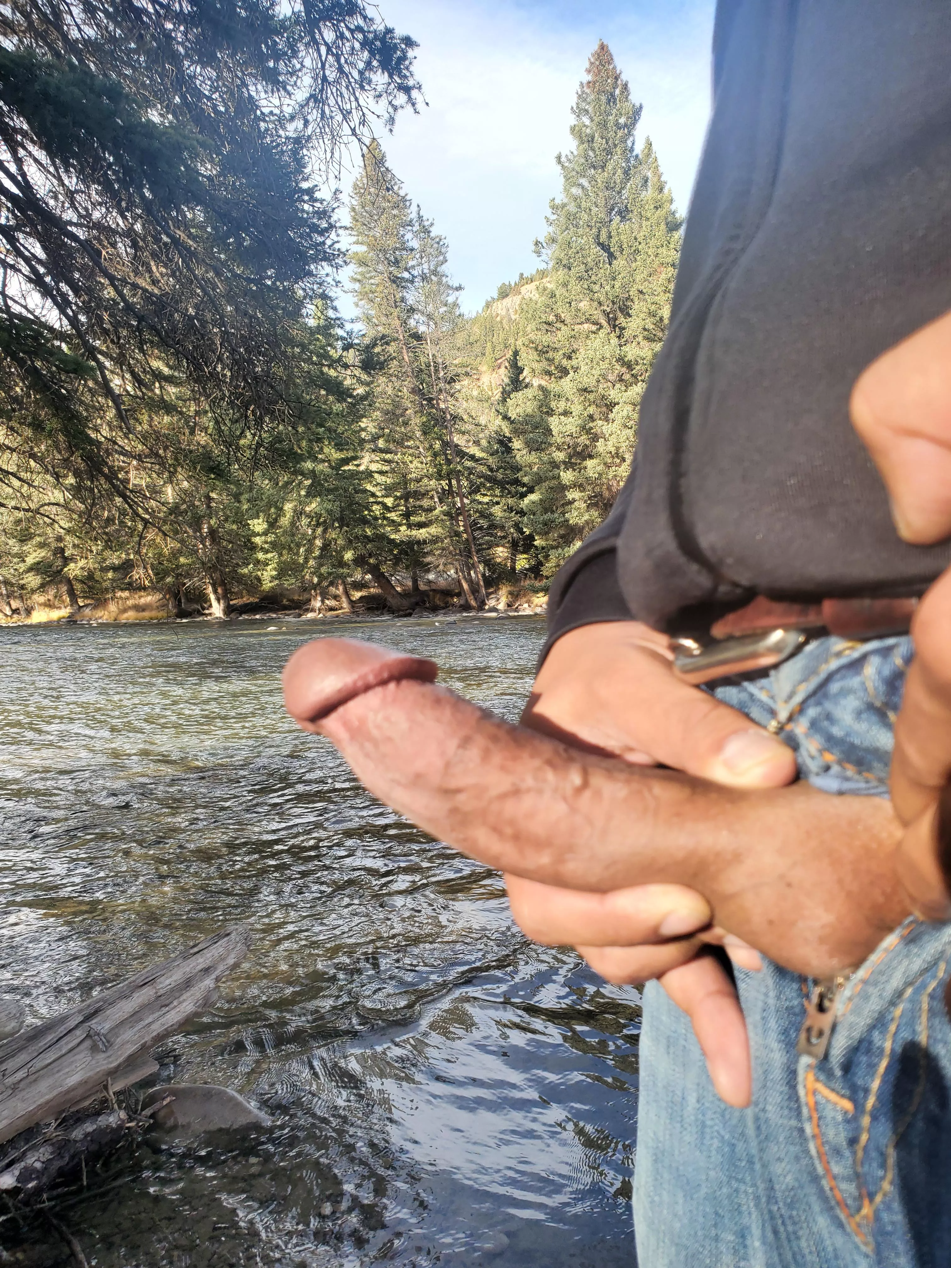 Hanging out by the river.