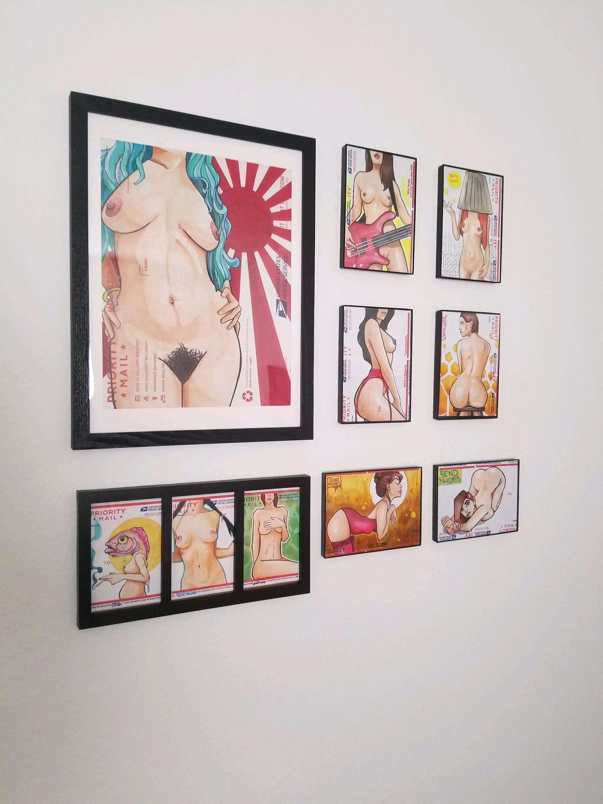 Happy customer sent me this- nice to see them in frames!