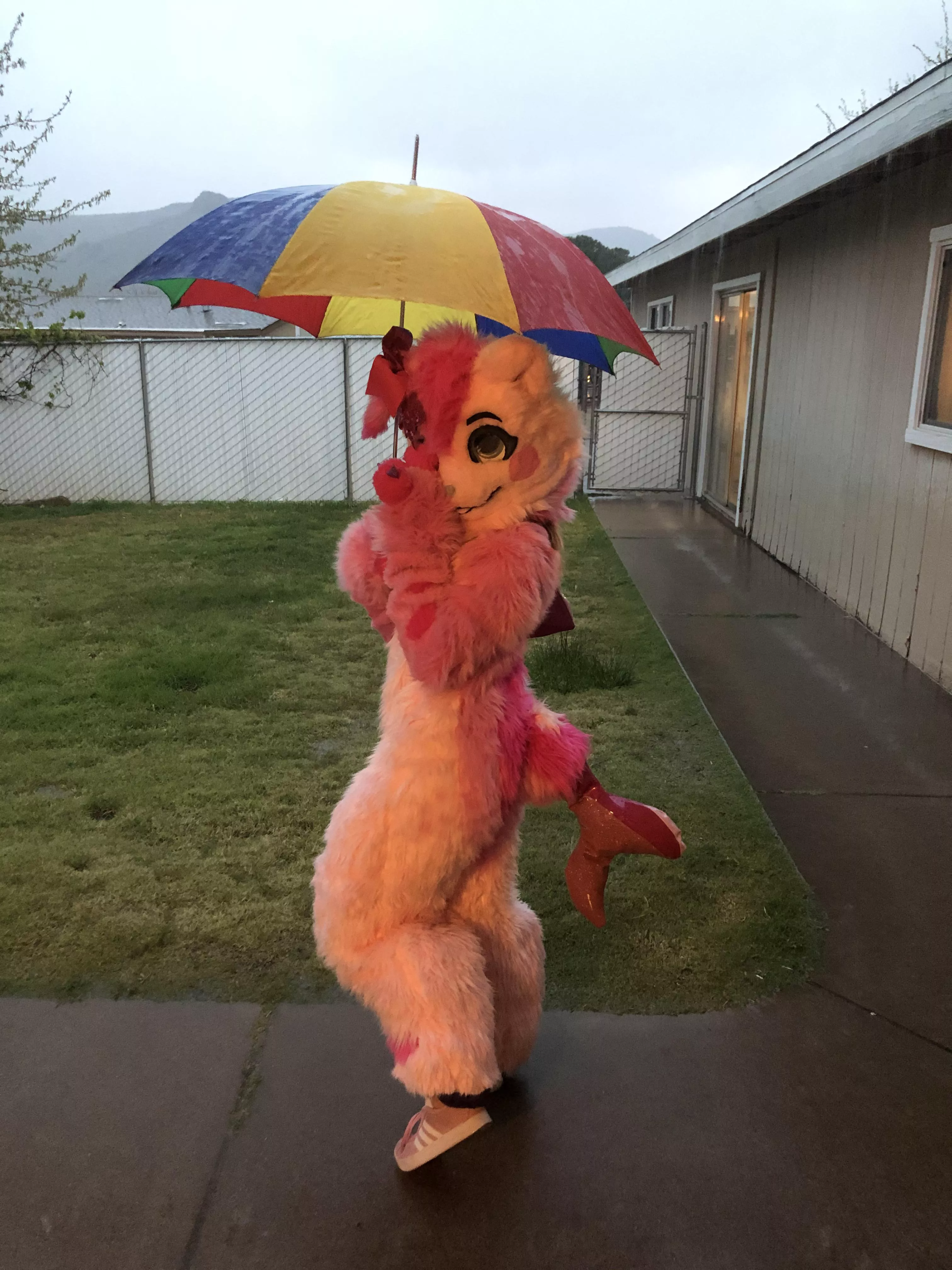 Happy fursuit Friday🥰 let it rain☺️