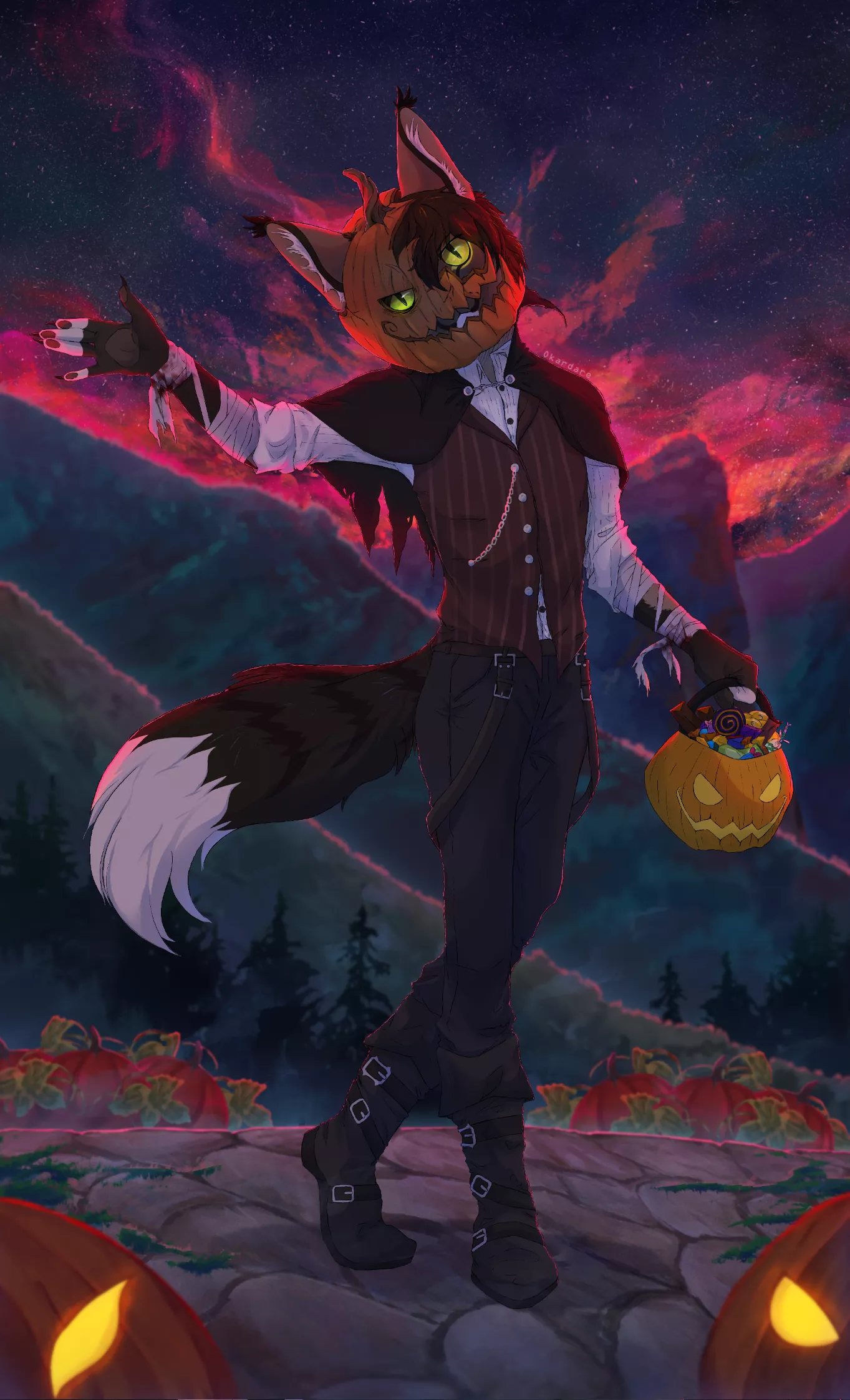 Happy (late) Halloween (art by me)