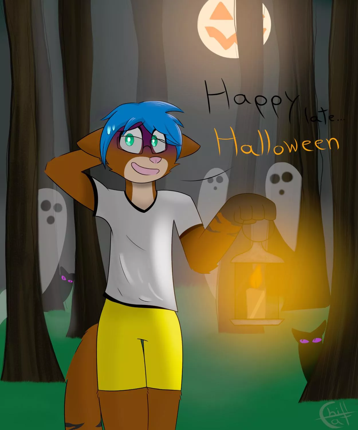 Happy late Halloween! ðŸ‘»ðŸŽƒMaybe to late (Art by me ^o^)