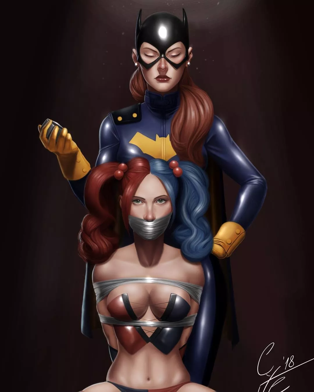 Harley and Batgirl by Diego Grillo