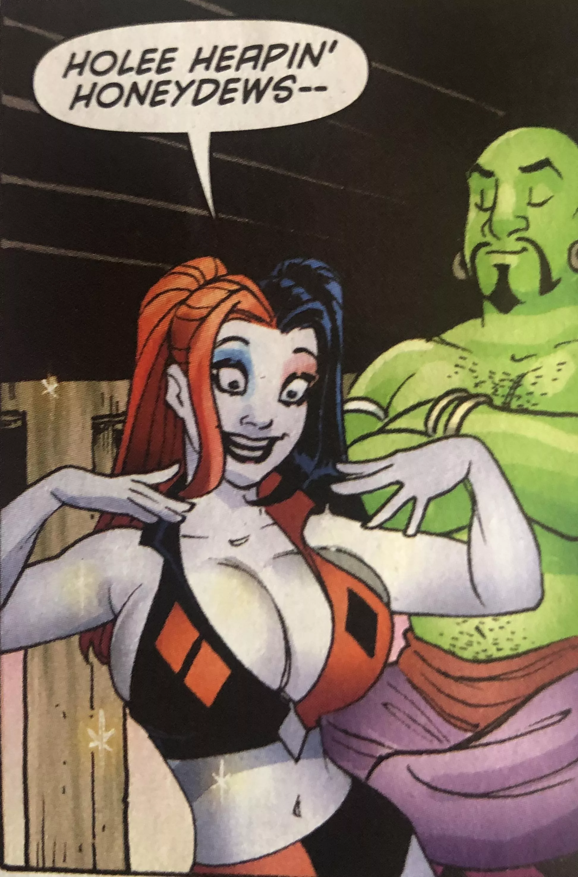 Harley wishes for Power Girlâ€™s best assets