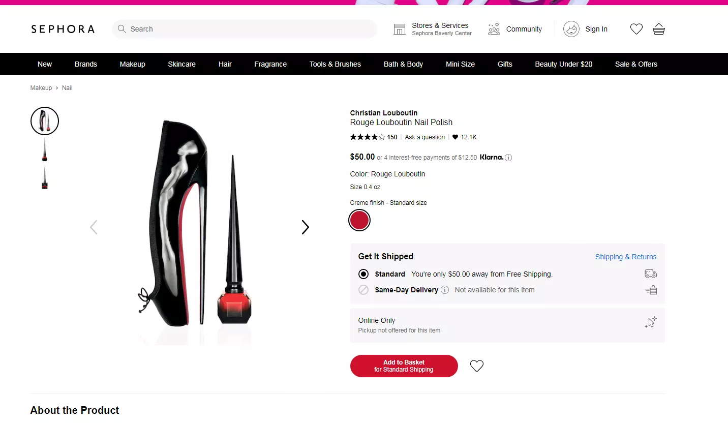 Has anyone else noticed that the Louboutin nail polish is advertised with a Ballet Heel? Were these ever actually produced?