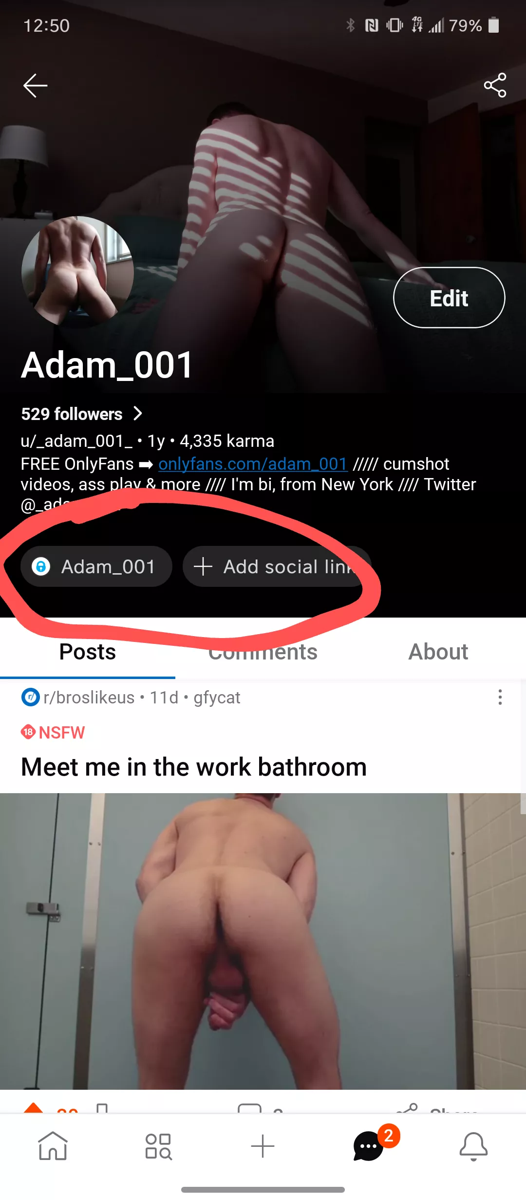 Has everybody seen the new option to add a social link in your reddit profile?