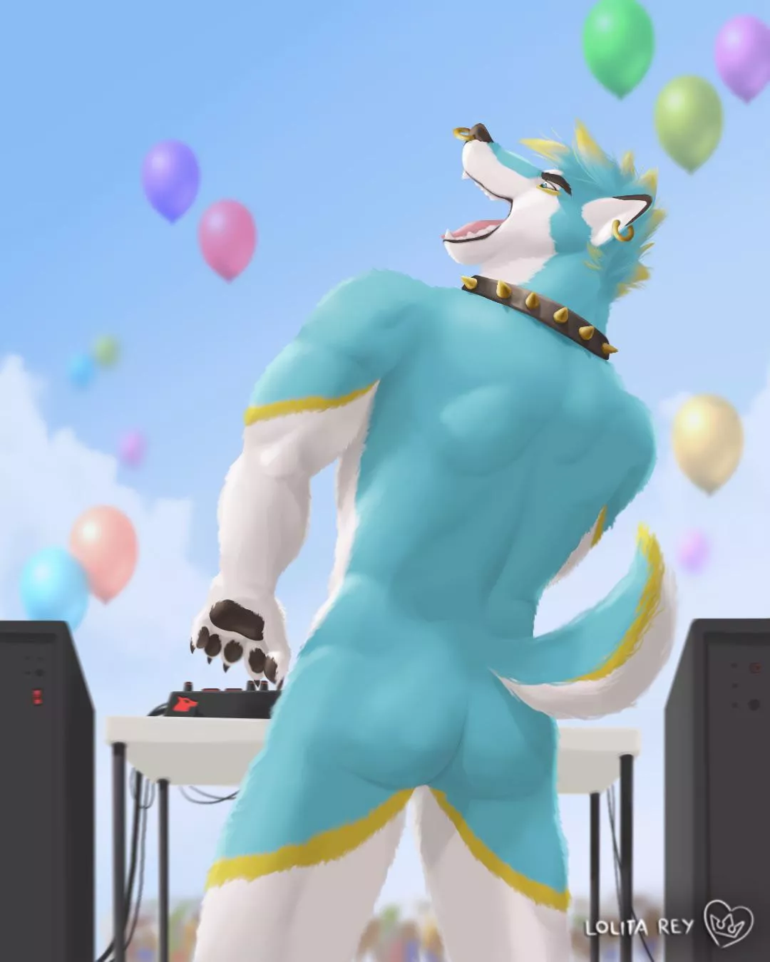 Have a good weekend! Dj nonstoppup wil be playing all day at the beach! (Art by me, twitter @dloresrey)