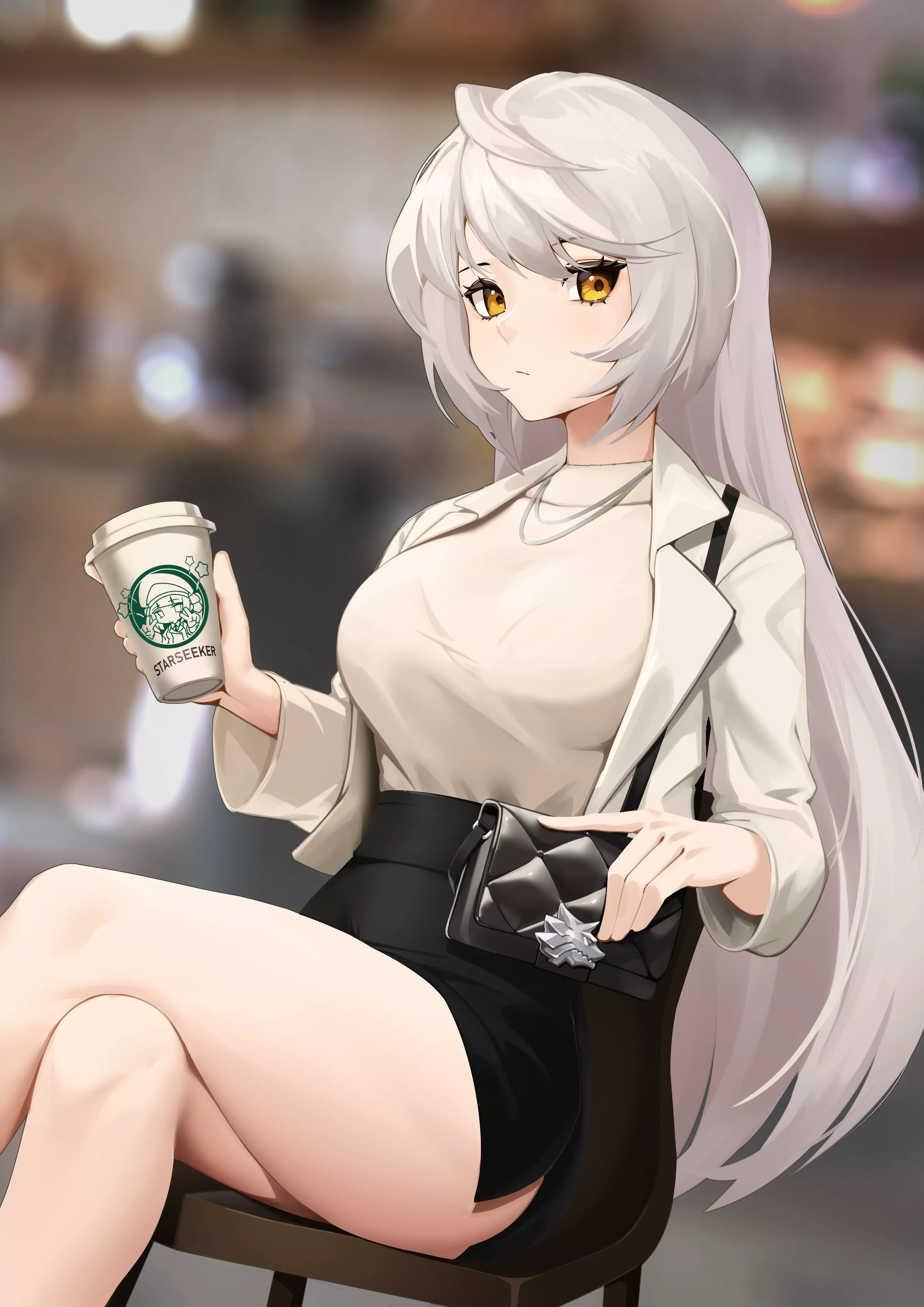 Having some Coffee