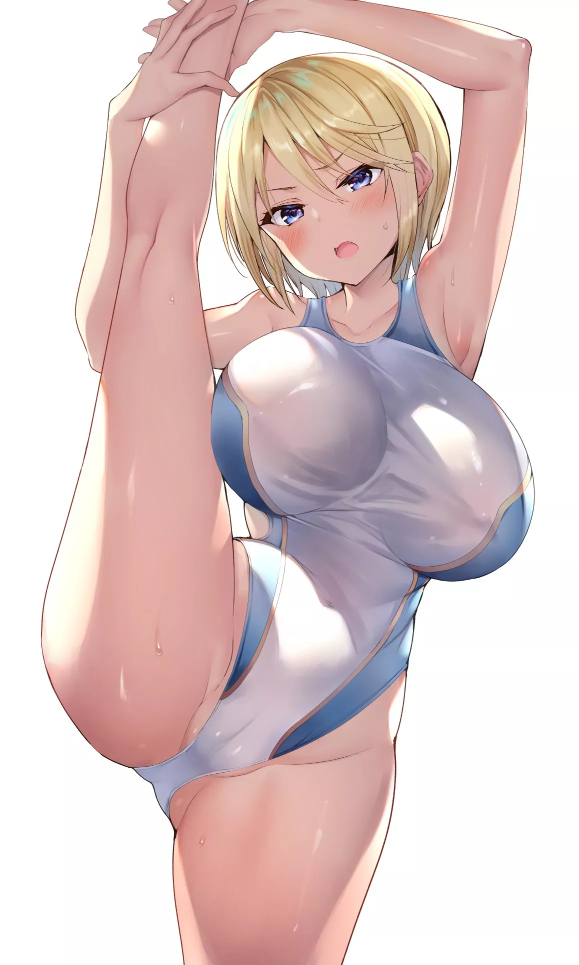 Hazuki Swimsuit Stretch (Sanshoku Amido) [Original]