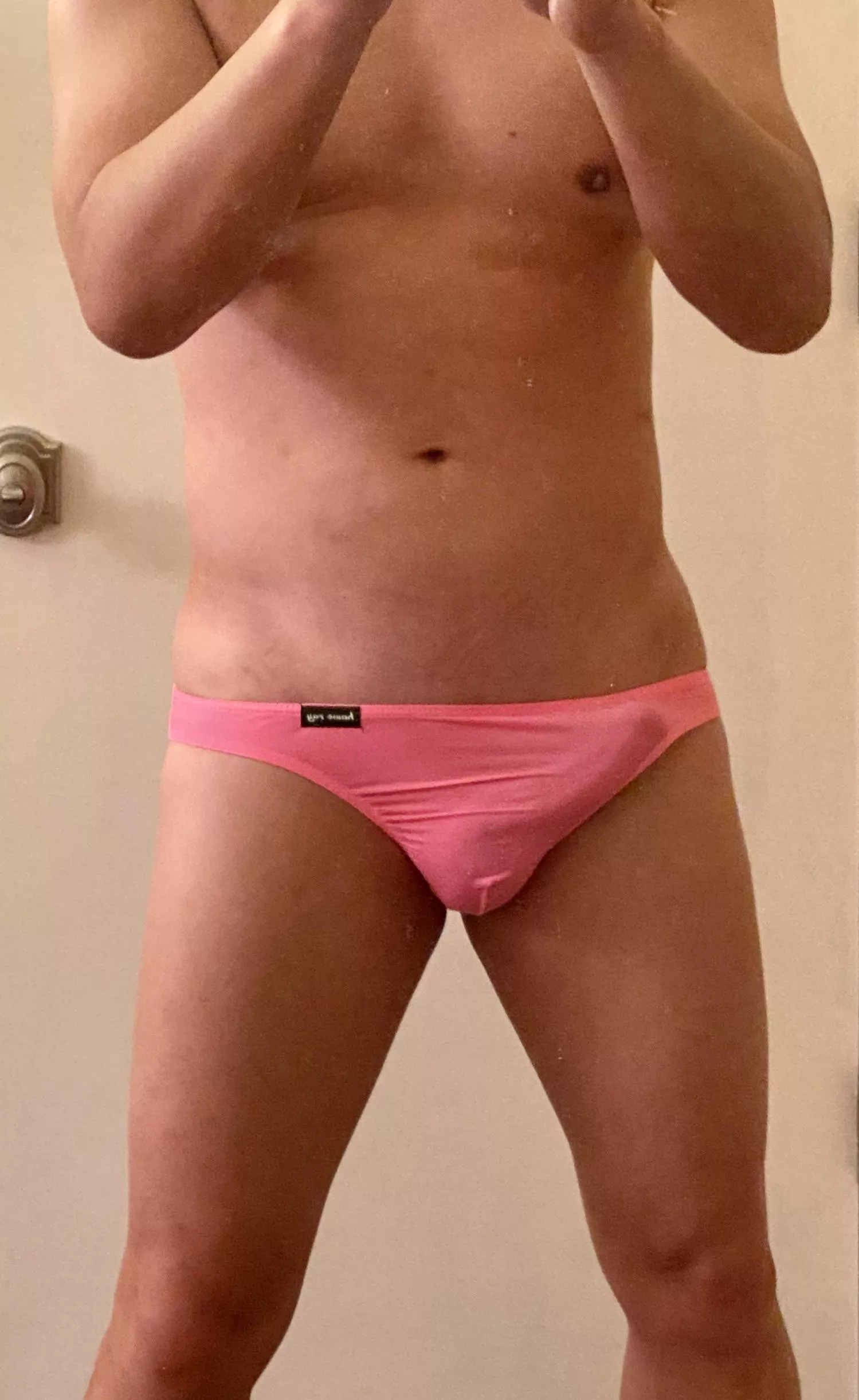 He grinded his ass against my pink panties. Did he do a good job?