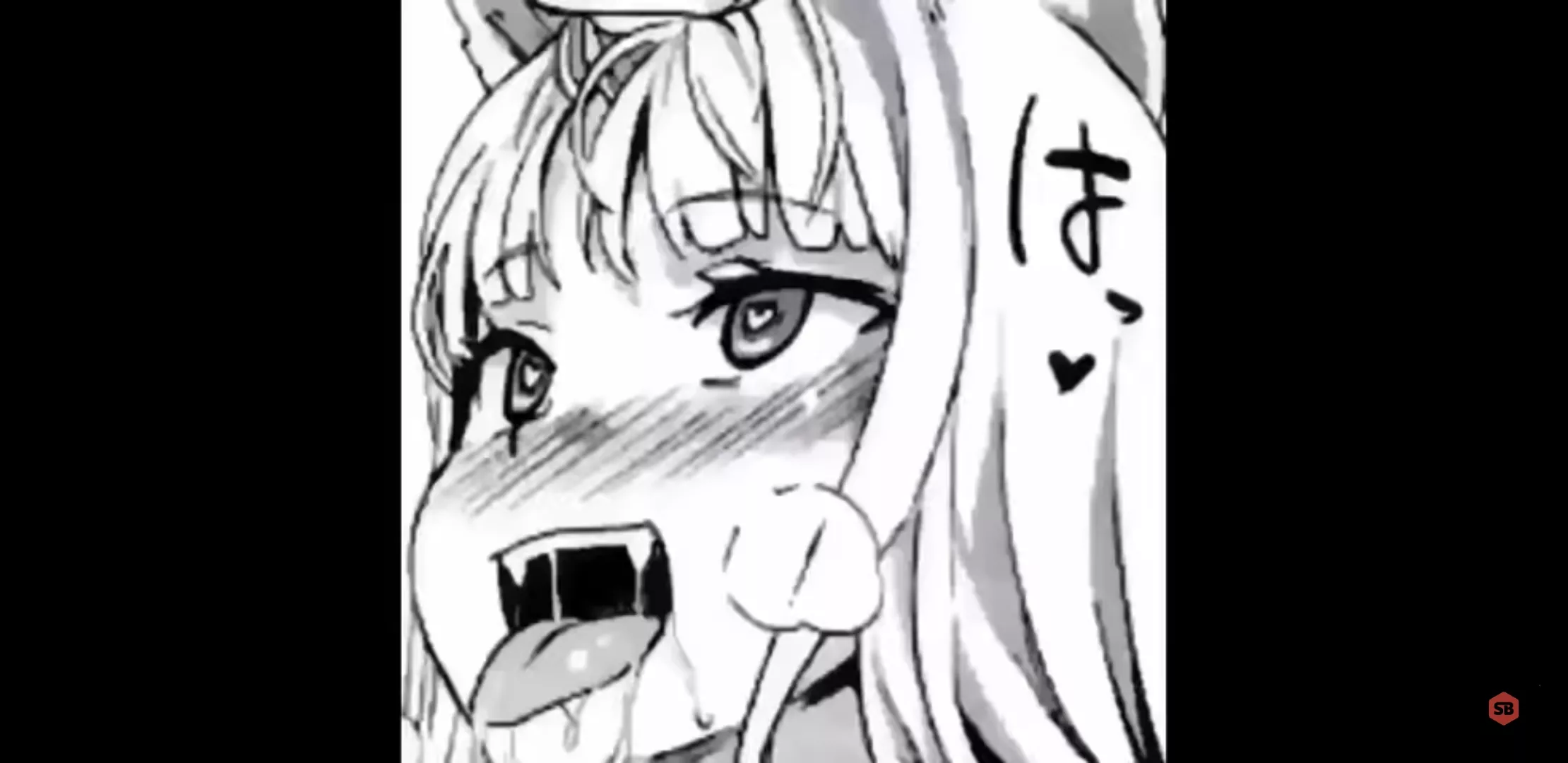 Heart eyed ahegao