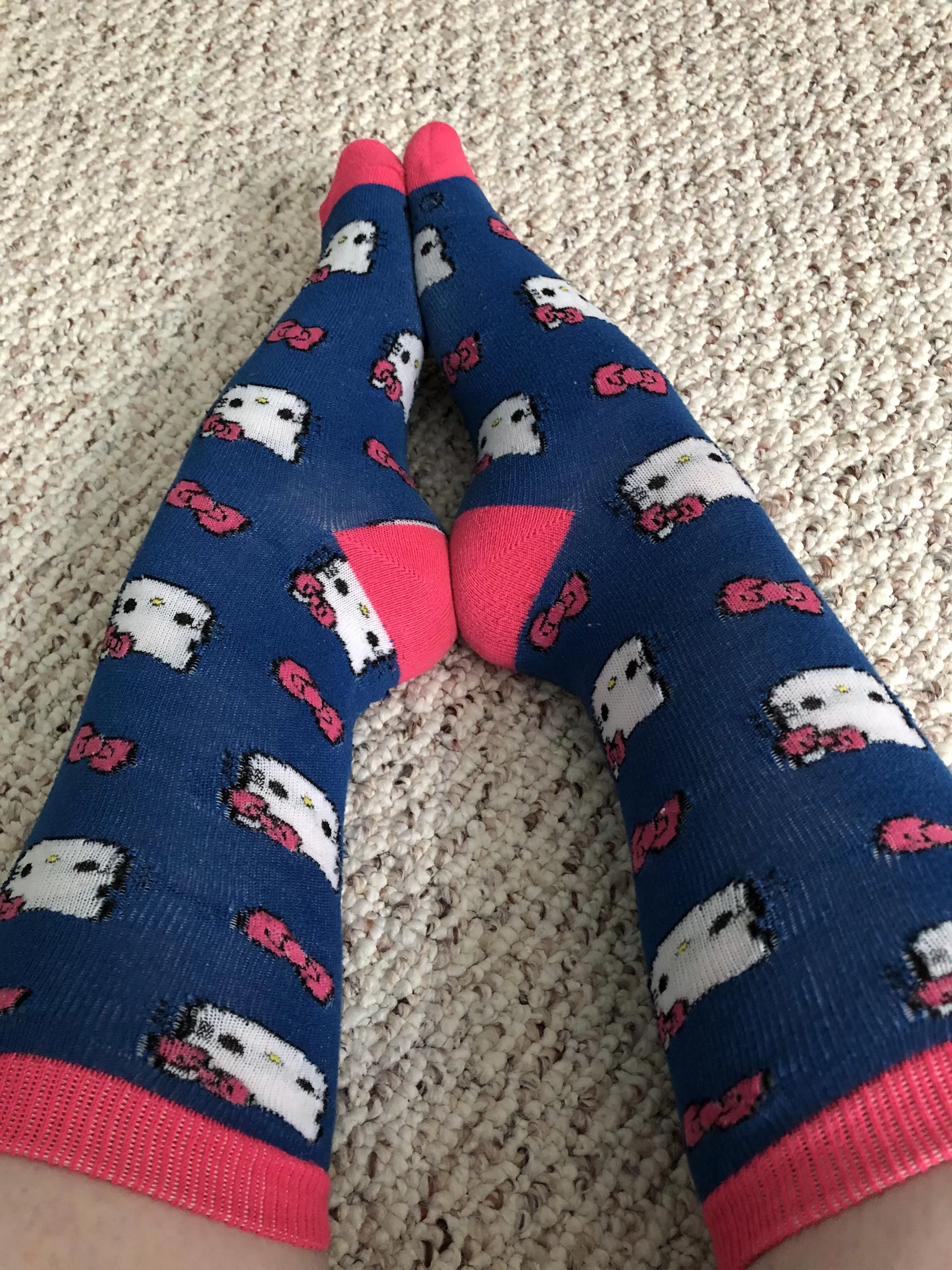 Hello Kitty socks today (F)