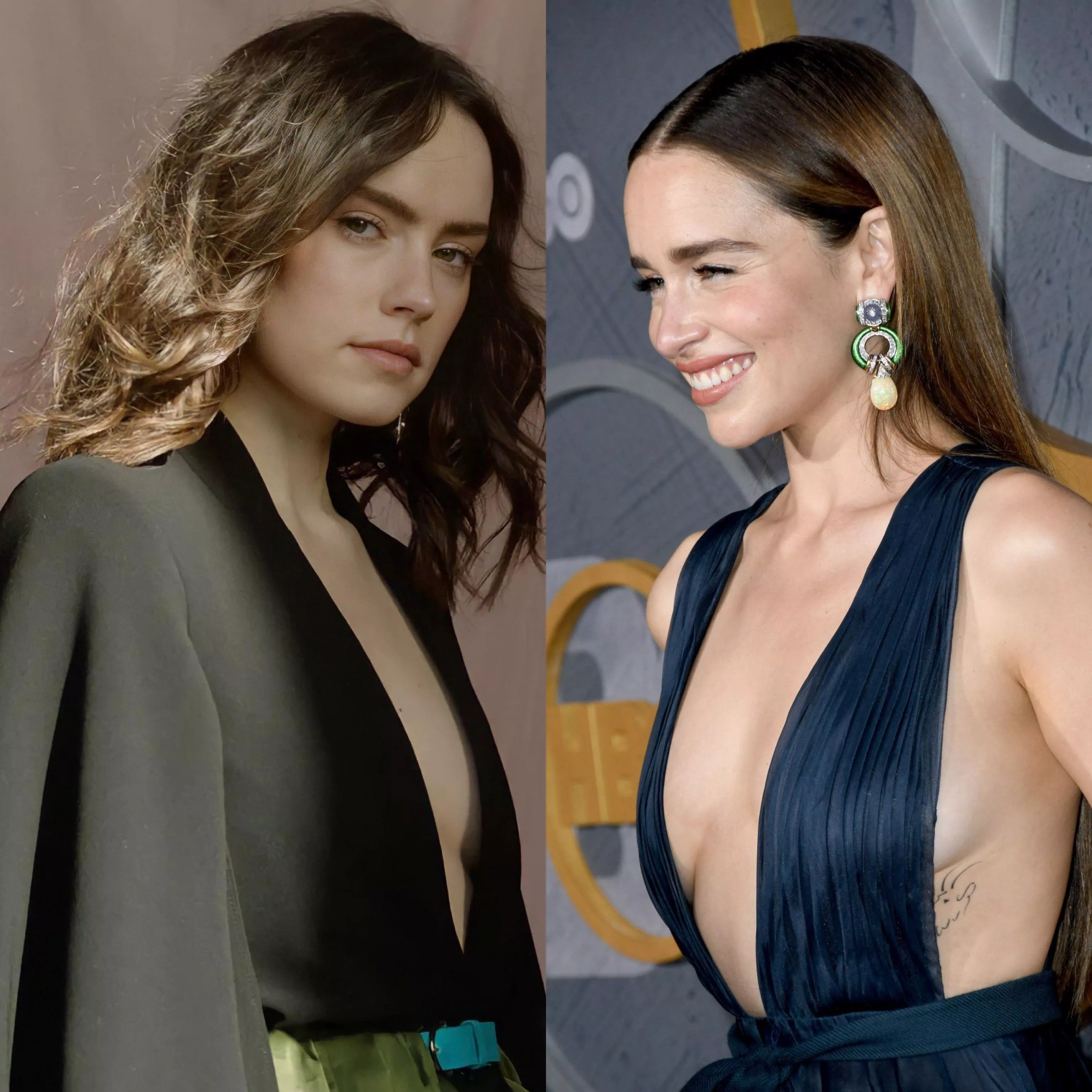 Help me cum to British queen Daisy Ridley or Emilia Clarke?