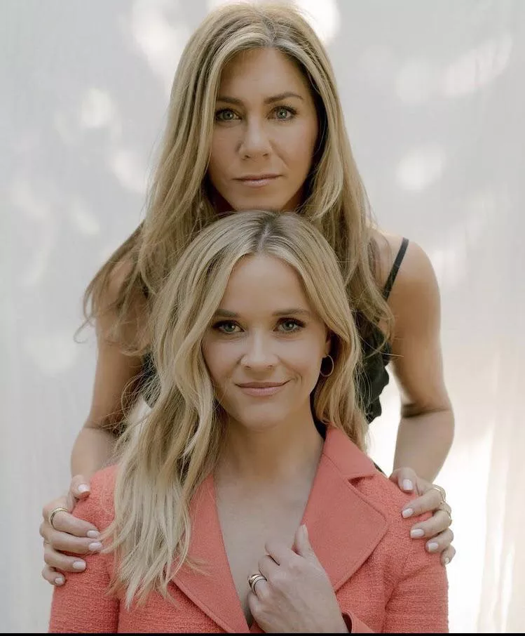 Help me cum to these two perfect milfs. Jennifer Anniston and Reese Witherspoon