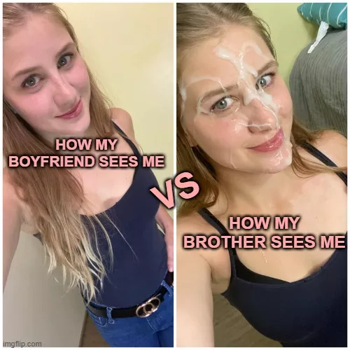 Her dumb boyfriend still thinks she hates facials