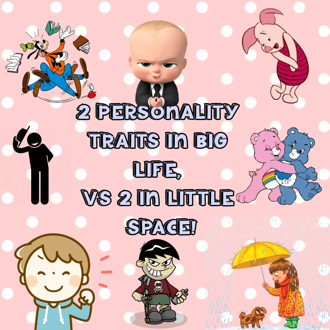 💖🌻 Here is one to test! Can you think of 2 personality traits you have in big life, vs 2 in little space? Is there a difference? Mommy would love to see your answers! 🌻💖