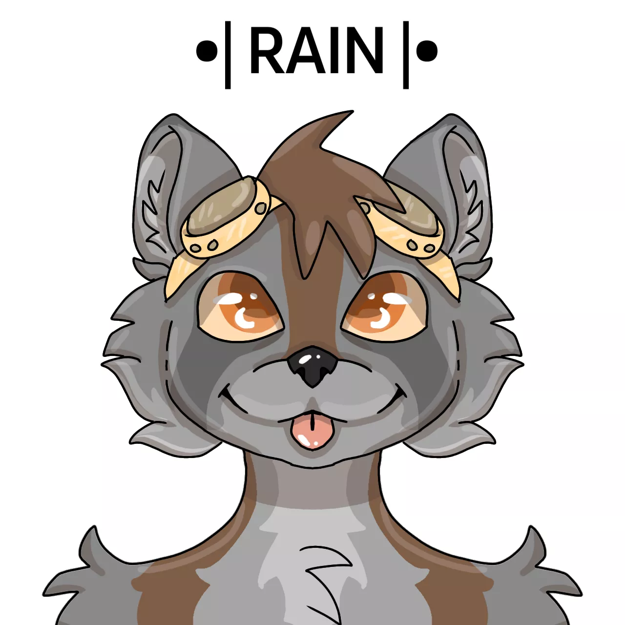 here's my sona Rain! I made him about a week ago and I already love him so much loll