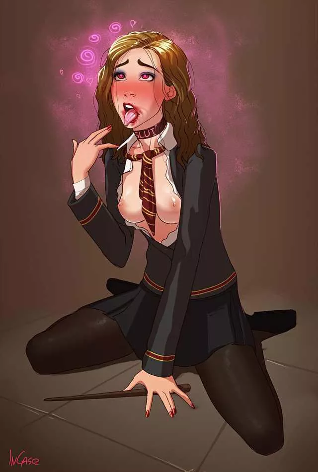 Hermione making herself look like a slut