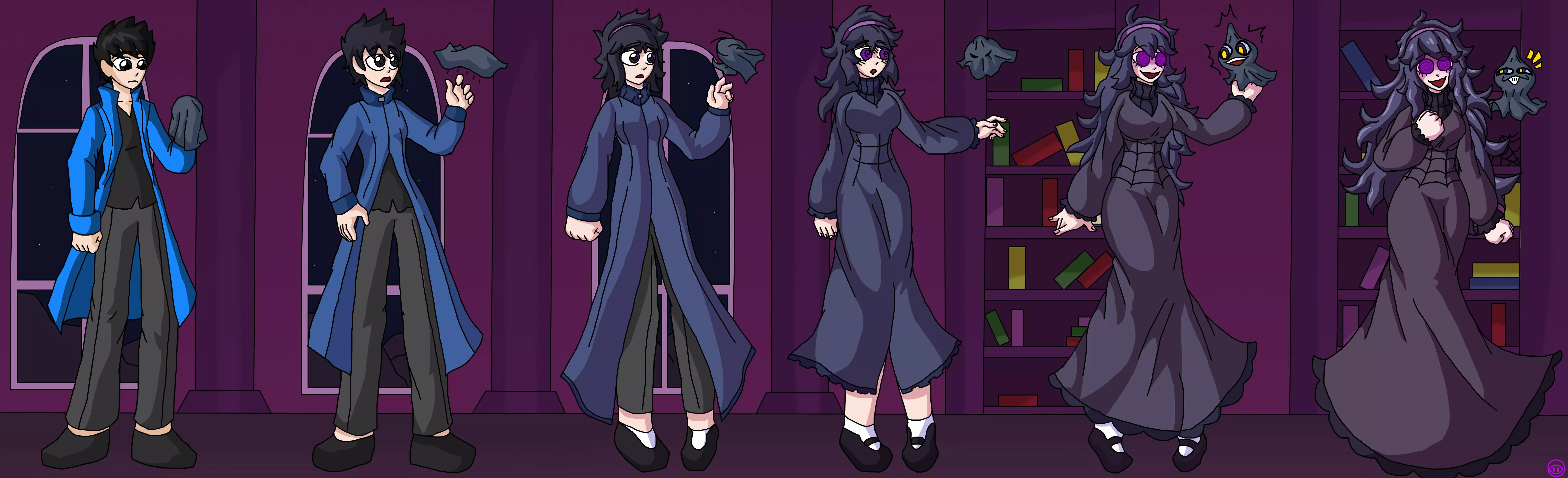 Hex Maniac tg tf [M Human -> F Human/Witch/Hex Maniac, Pokemon] by SquirmsDWorms