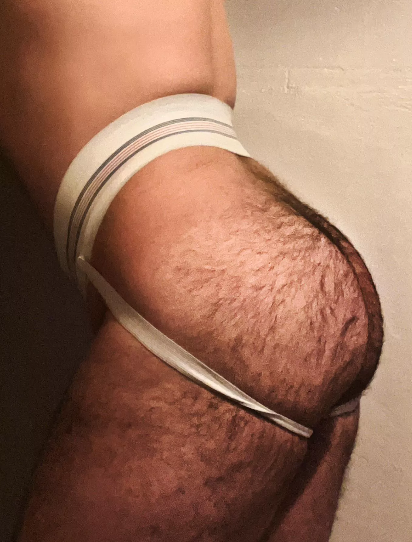 Hey bro! Does this jock make my ass look hairy?!