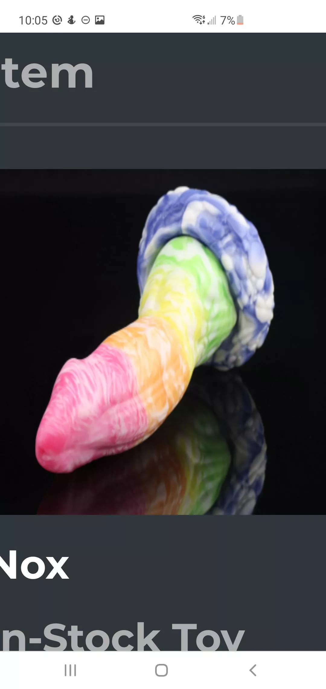 Hey, couldn't find this on the website but is this rainbow yogurt parfait black light reactive? It's so gorgeous and in the size and firmness I wanted but wanted to know if it will be even more fun