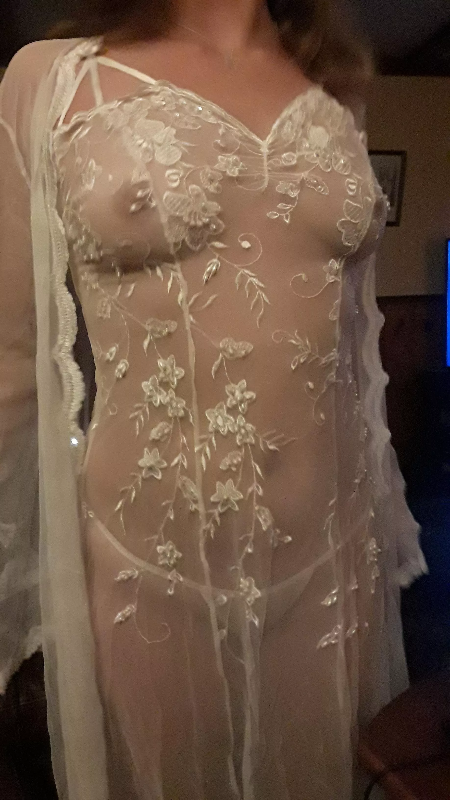 Hey. [MF] couple. What y'all think of my wife's small boobs