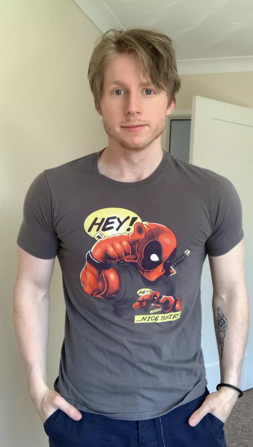 Hey! ...Nice shirt