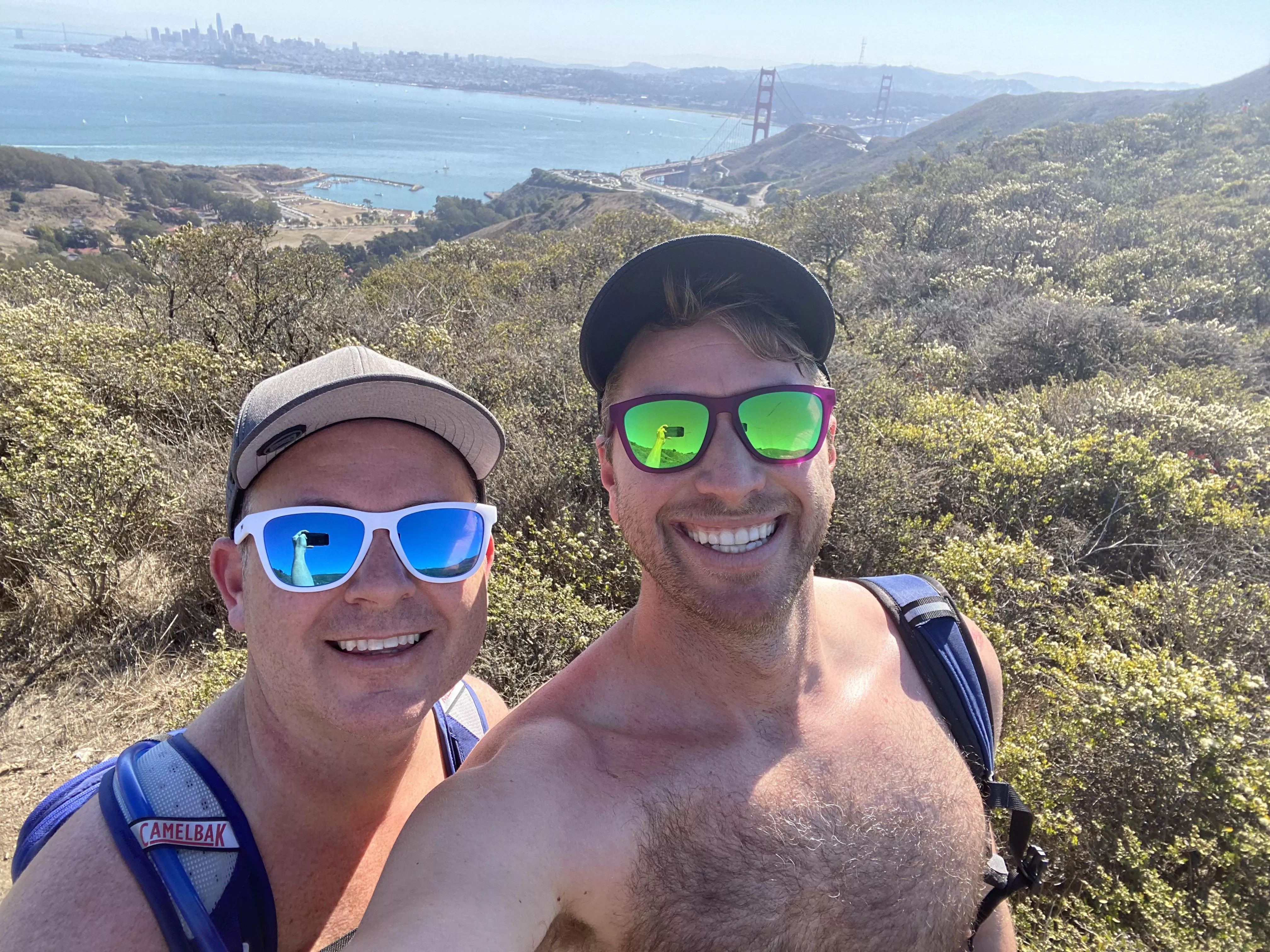 Hiking with the hubby around the Golden gate ðŸ˜. Not ready for winter!